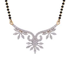 Floral Diamond Mangalsutra