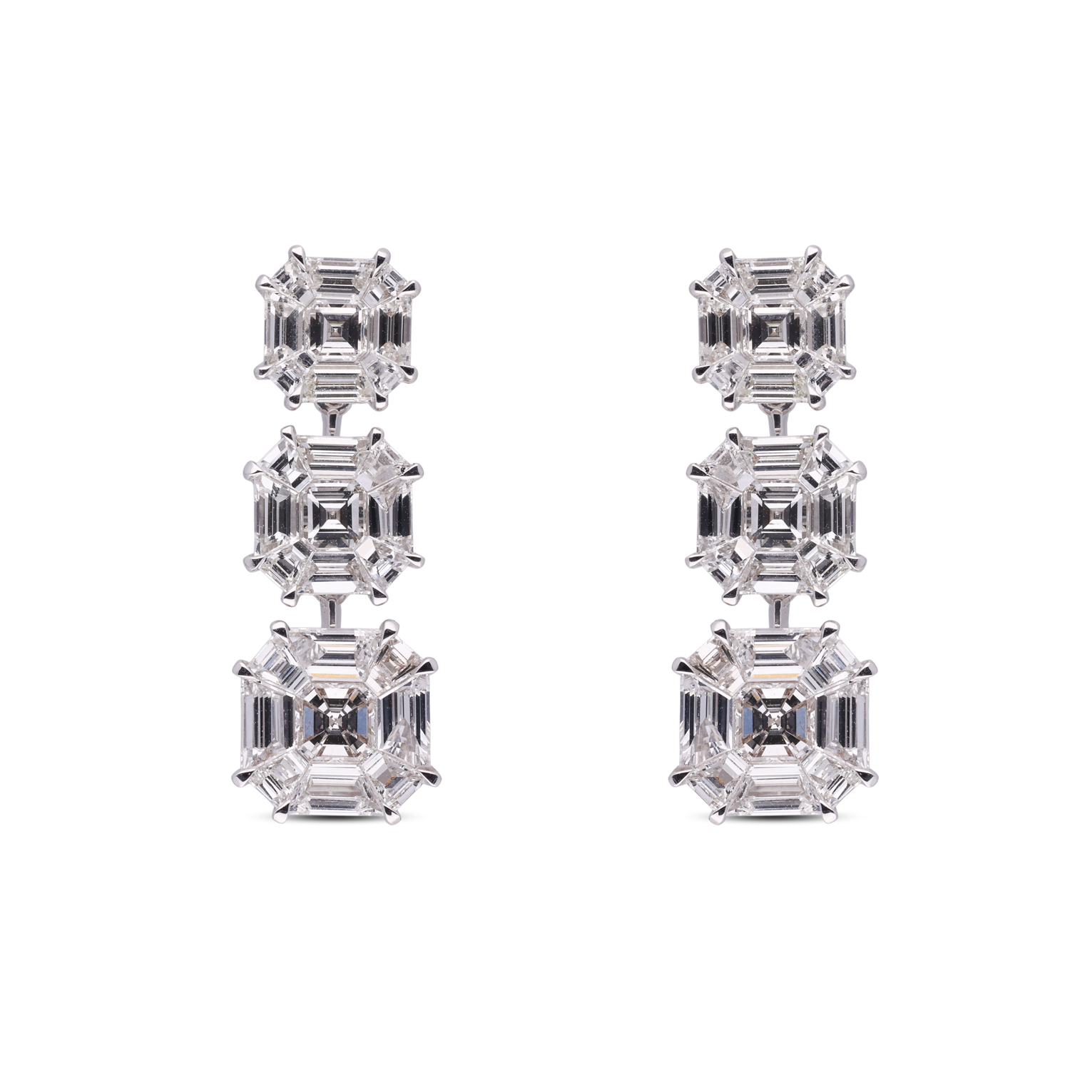 Timeless Diamond Trio Ear Drops