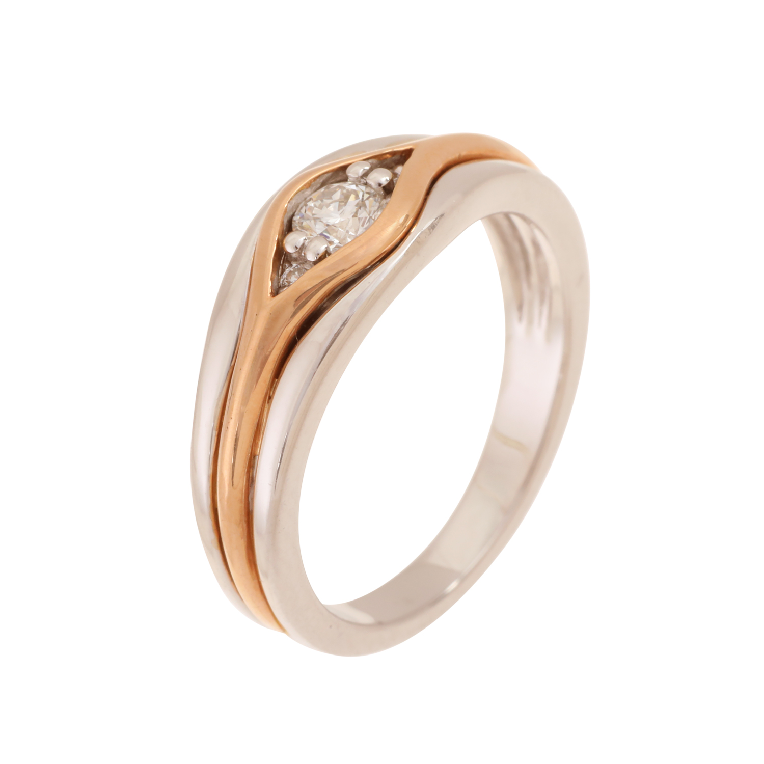 Two Tone Diamond Ring For Women