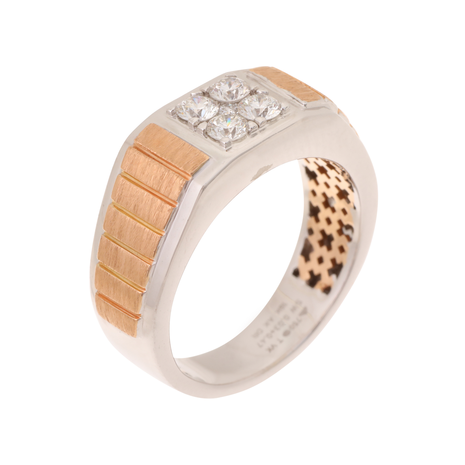 Diamond Ring With Fancy Design For Men