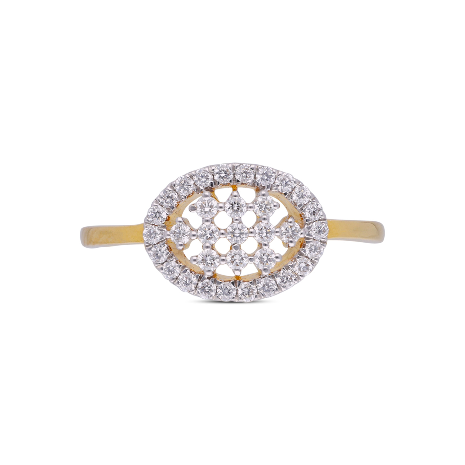 Golden Aura Diamond Elegance Ring