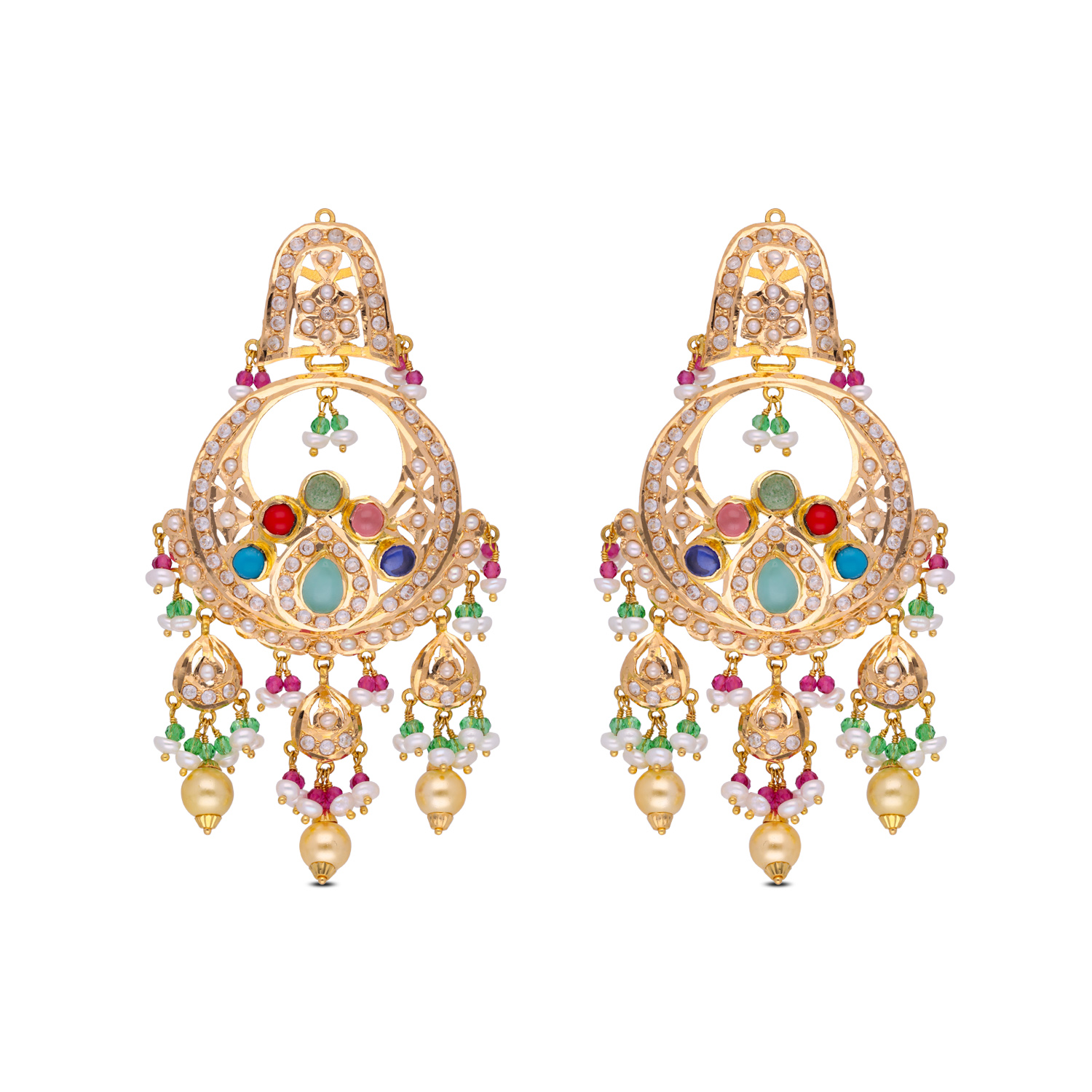 Enchanted Gemstone Cascade Earrings