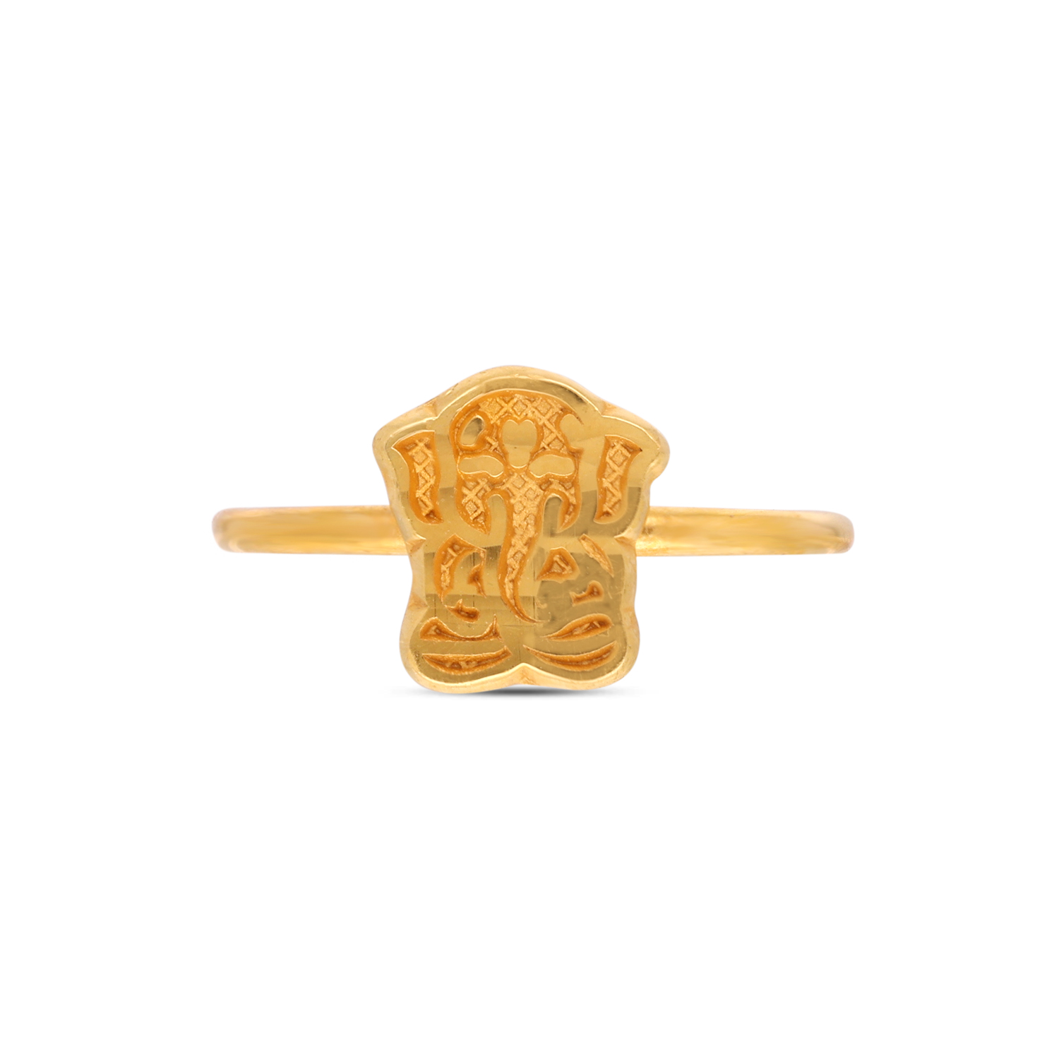 Divine Ganesha Blessings Gold Ring for Kids – Elegant Minimal Design