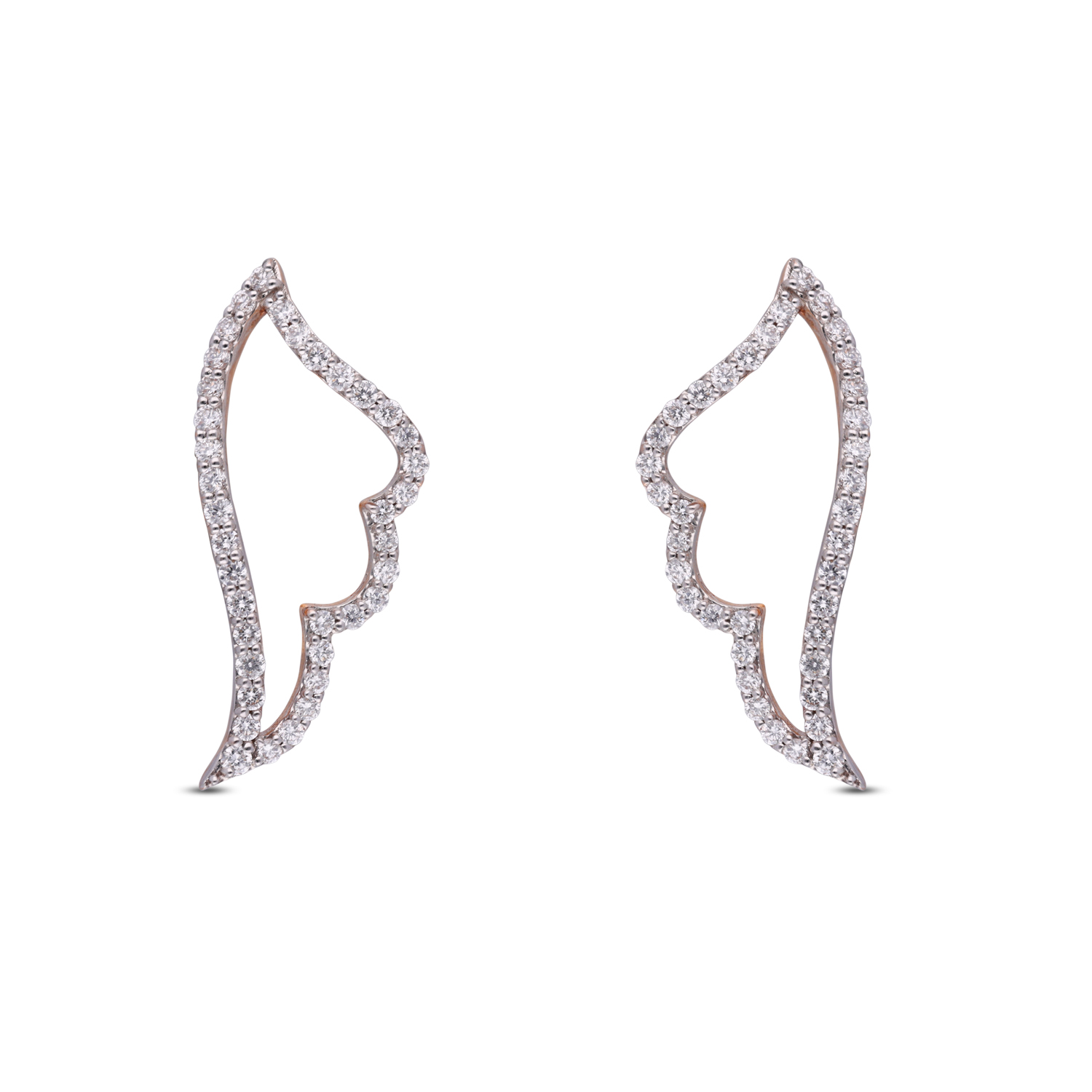 Celestial Wings Diamond Earrings – A Symbol of Grace & Elegance