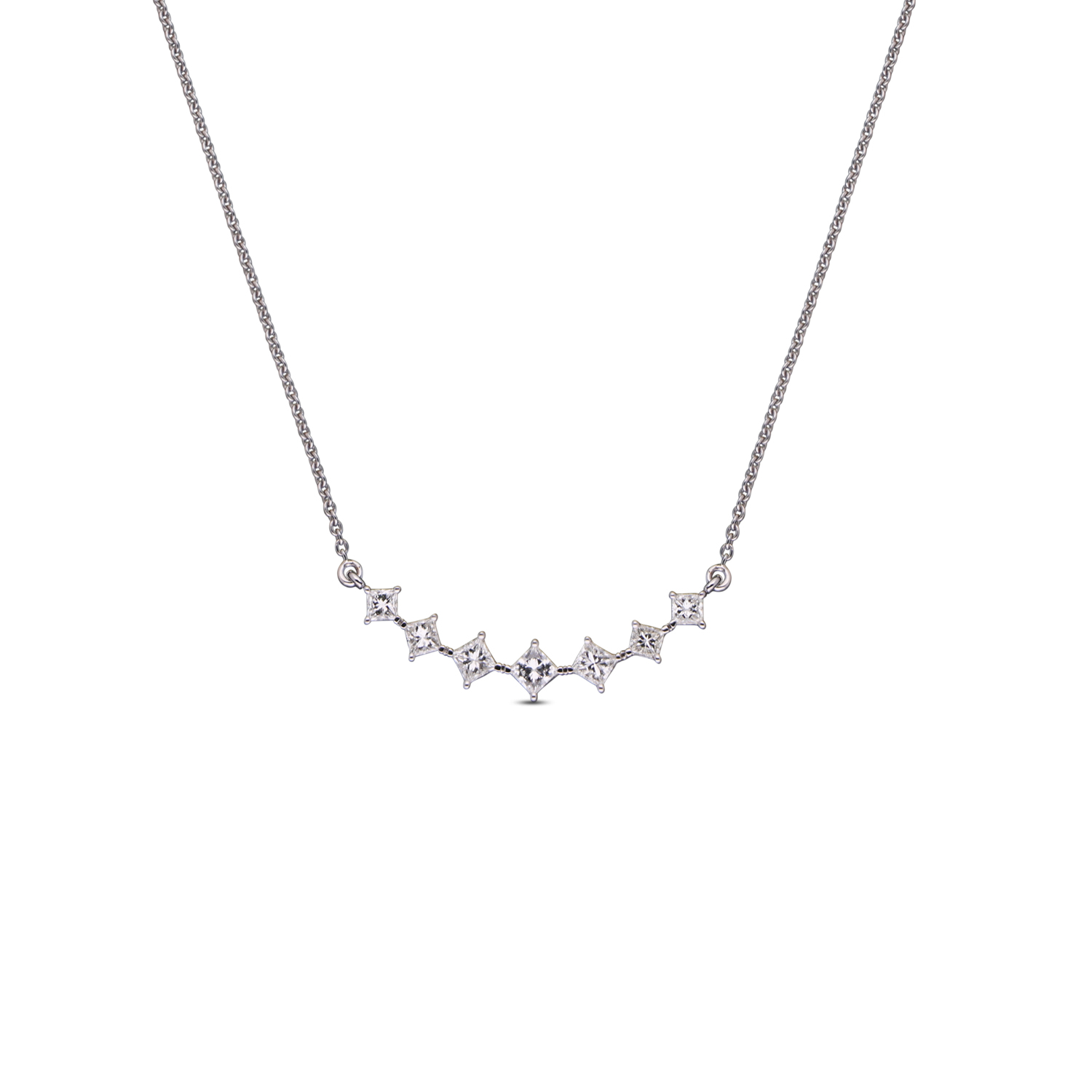 Starlit Grace Diamond Necklace – A Radiant Symphony of Elegance