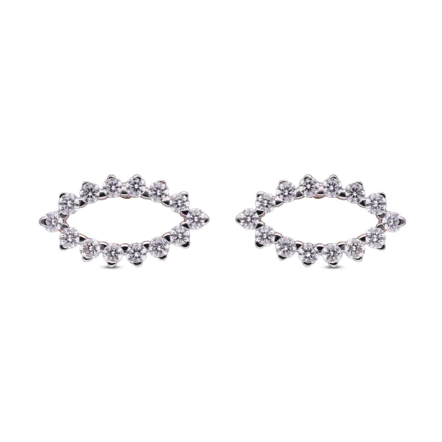 Radiant Halo Diamond Earrings – Modern Elegance in Motion