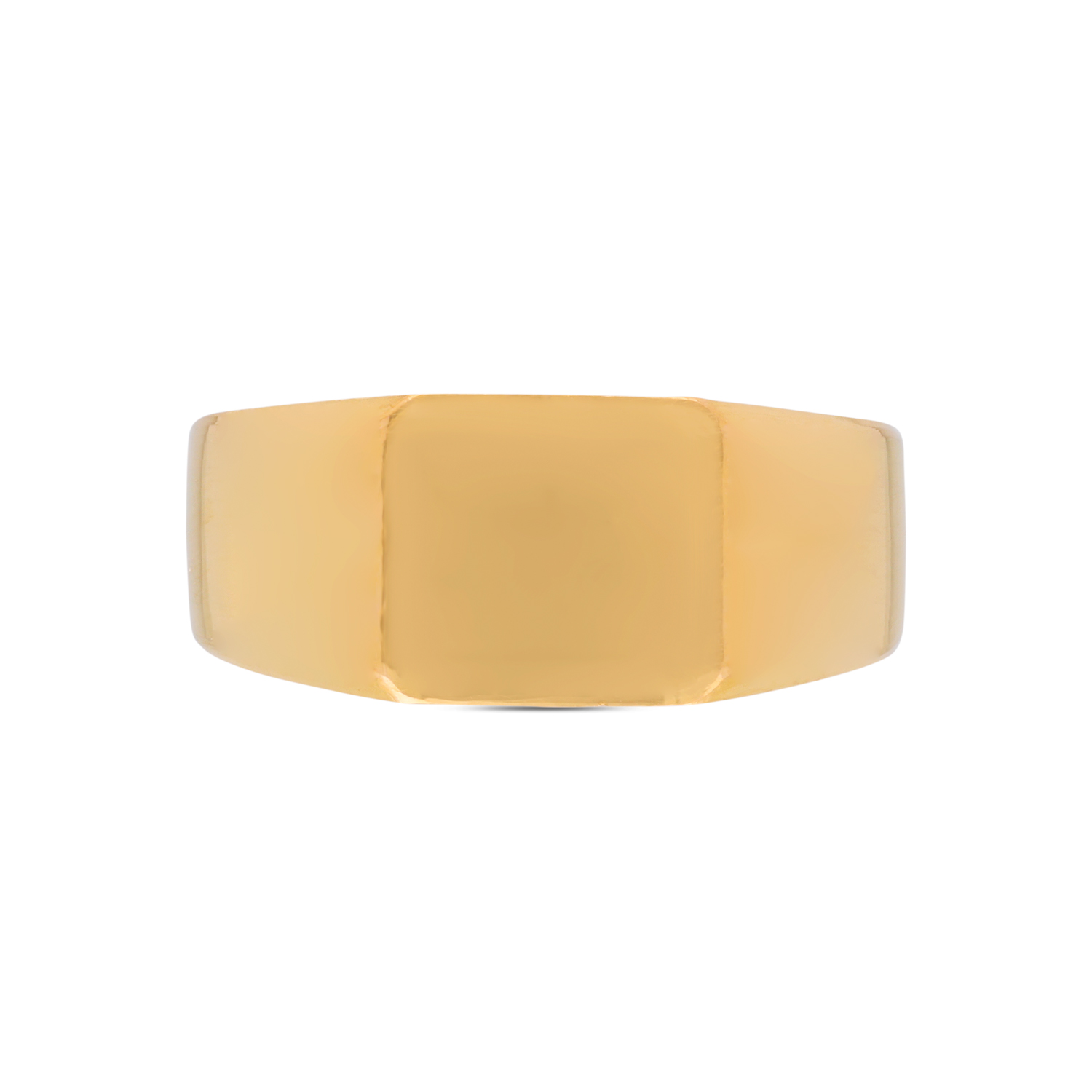 Timeless Bold Gold Ring – Classic Signet Design