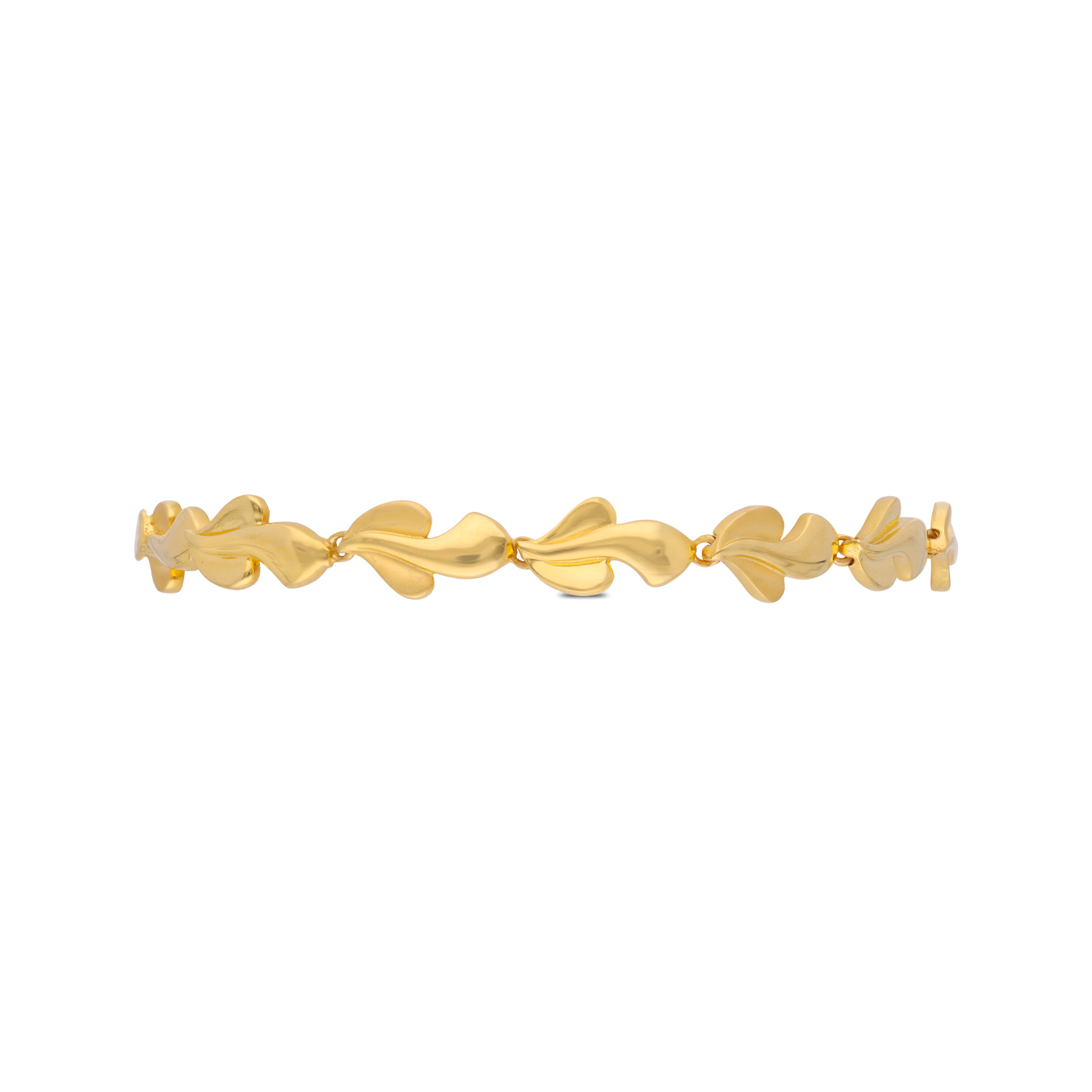 Golden Cascade Bracelet – Flowing Elegance in Gold
