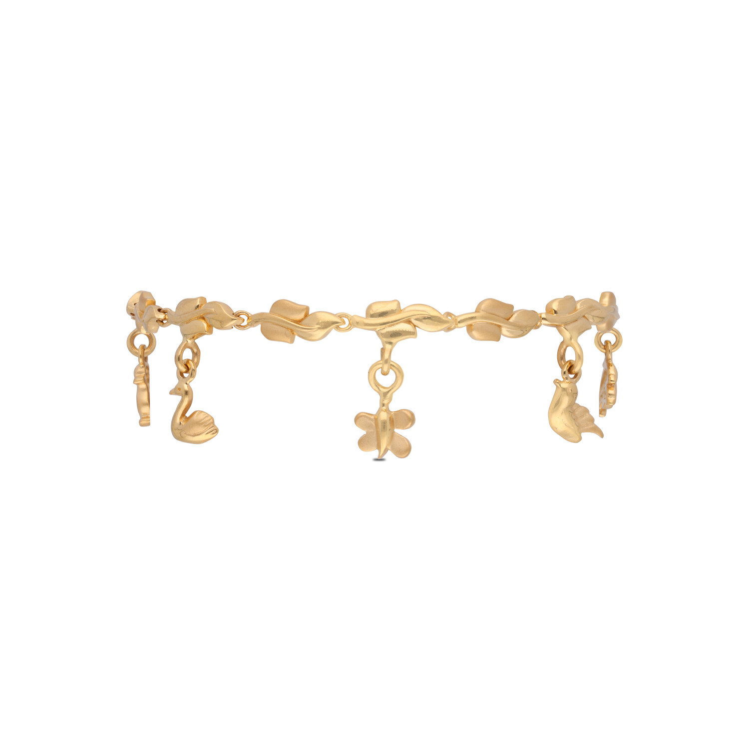 Charm Embrace Gold Bracelet – A Symphony of Elegance & Grace