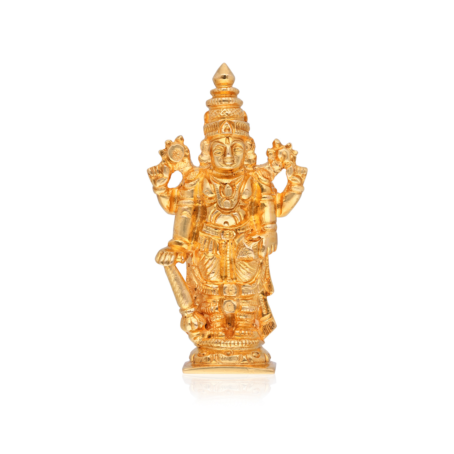 Divine Gold Lord Vishnu Idol – A Symbol of Protection & Prosperity