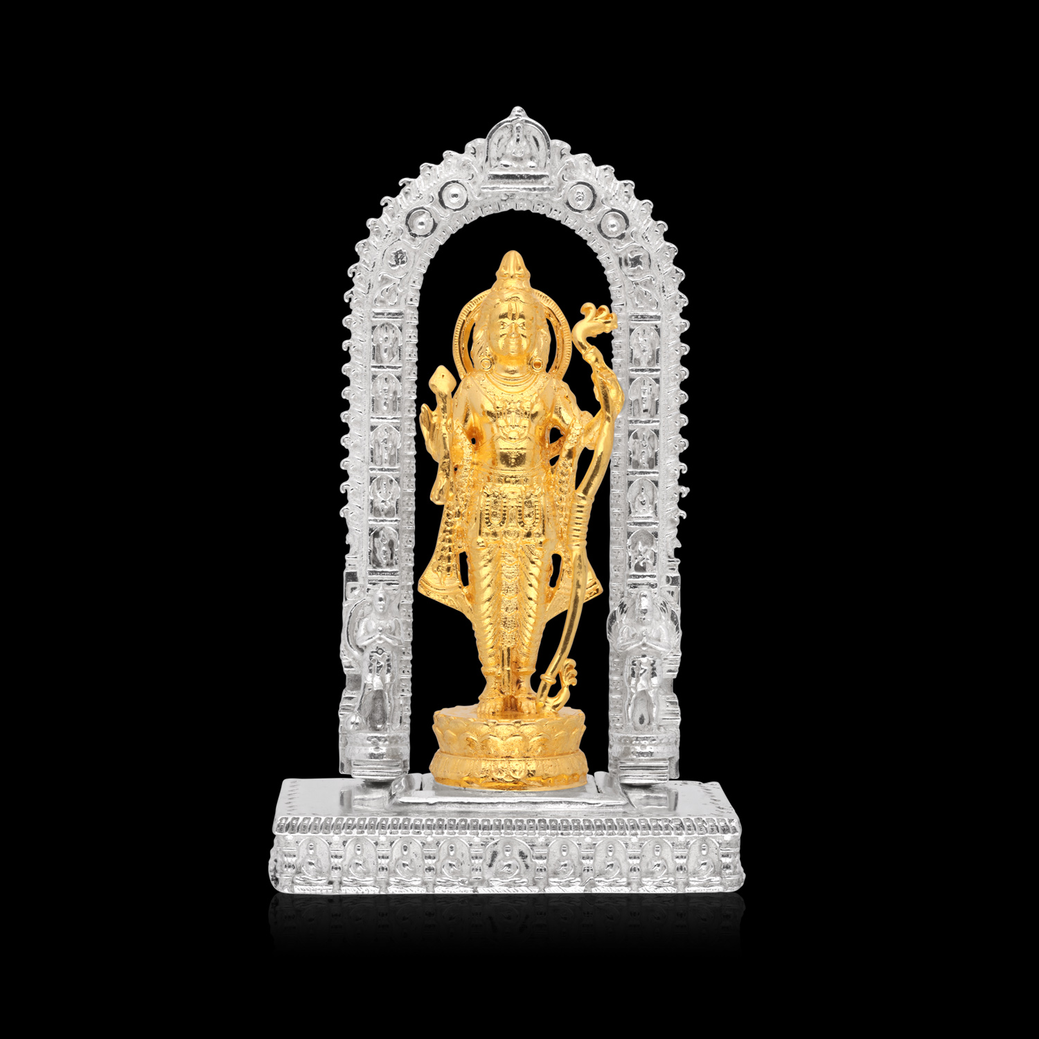 Divine Gold & Silver Lord Rama Idol – A Sacred Symbol of Strength & Virtue