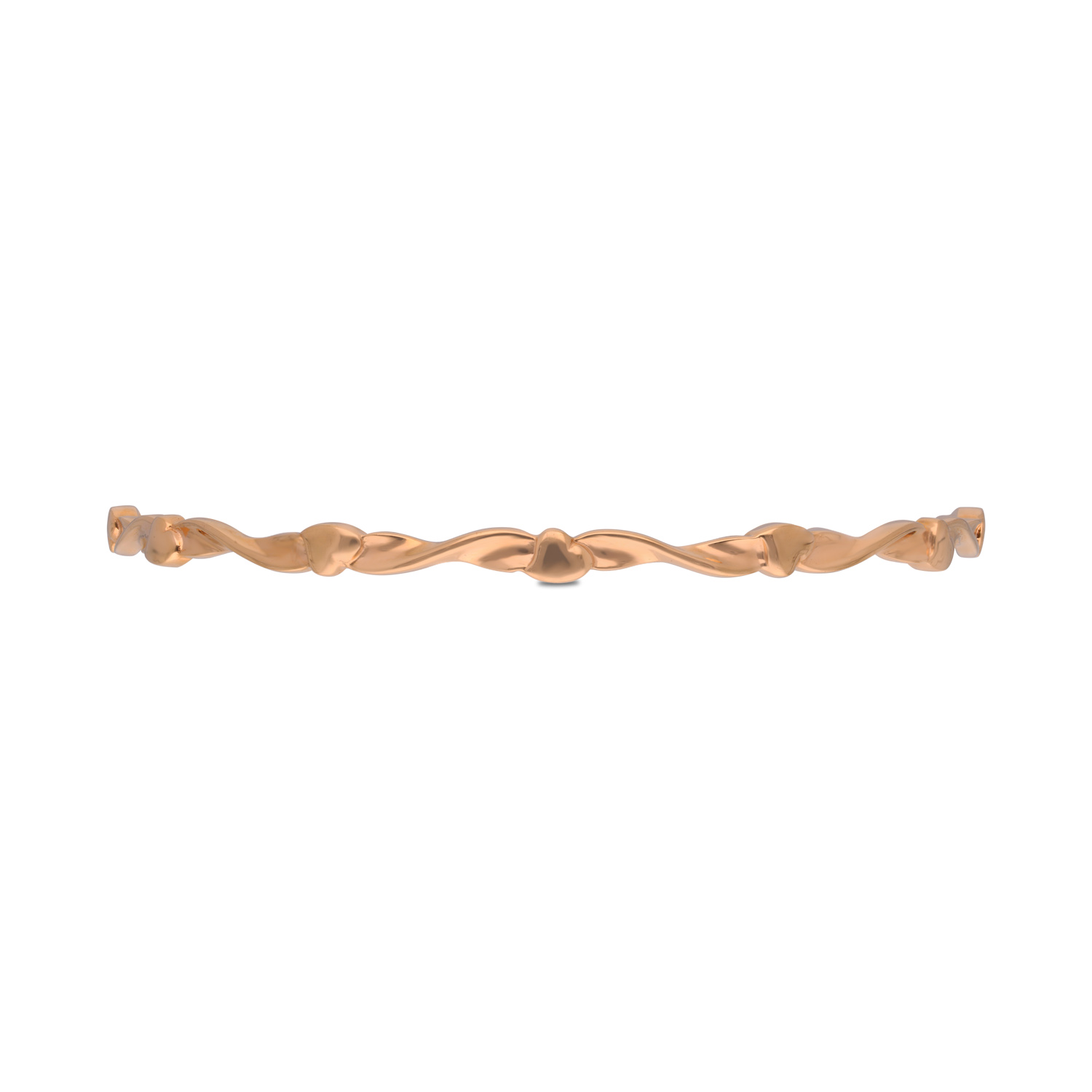 Sculpted Elegance Twisted Gold Bangle