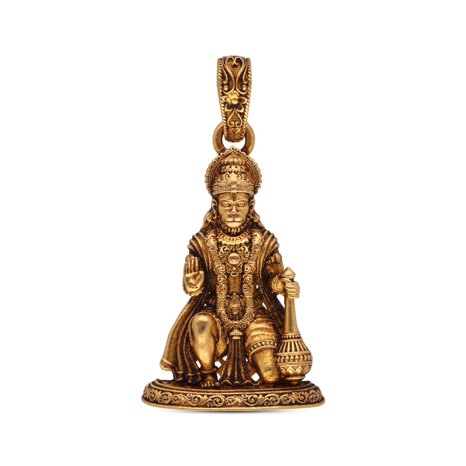 Divine Strength Gold Hanuman Pendant ? Symbol of Courage & Devotion