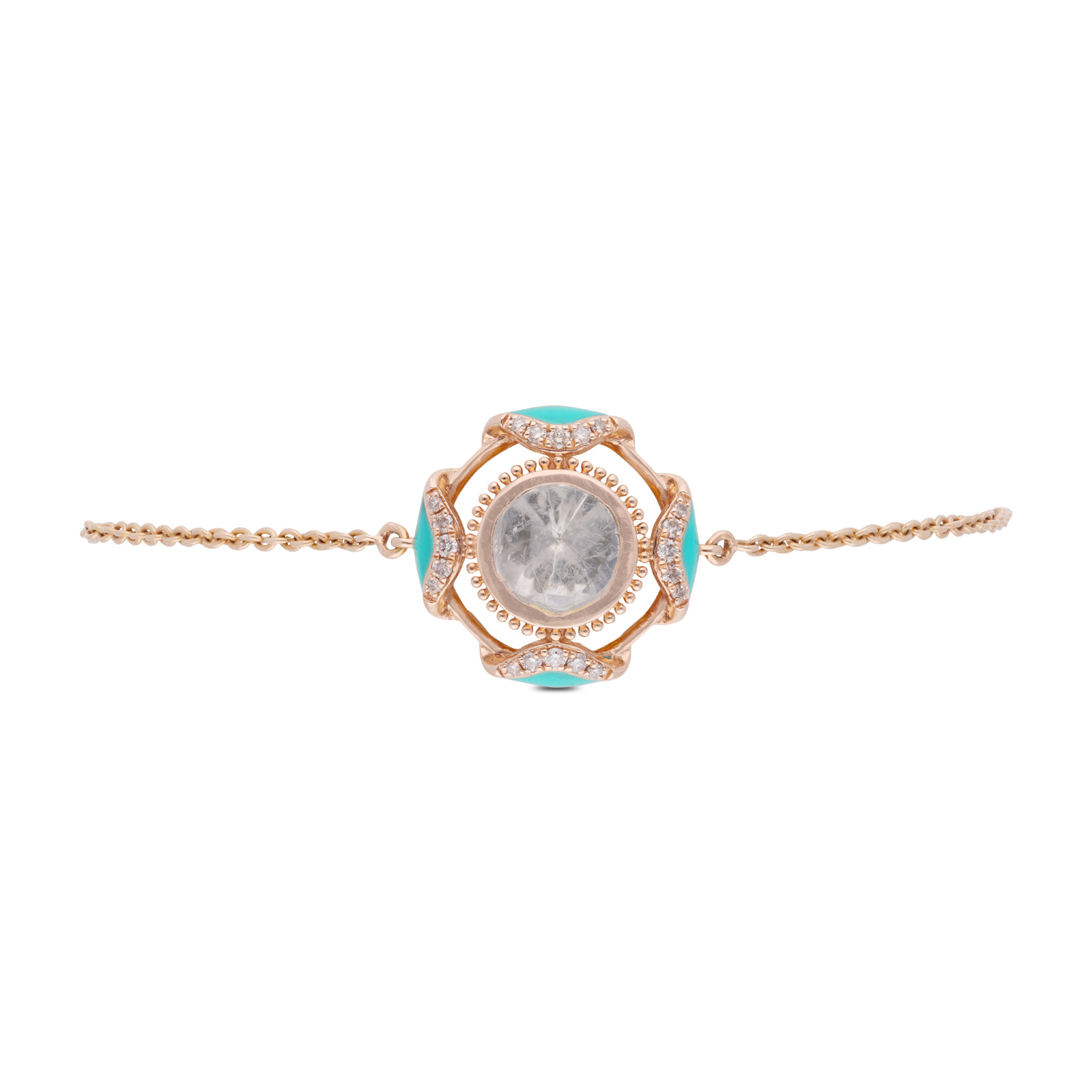Elegant Valanda Bracelet with Rose Cut Diamonds