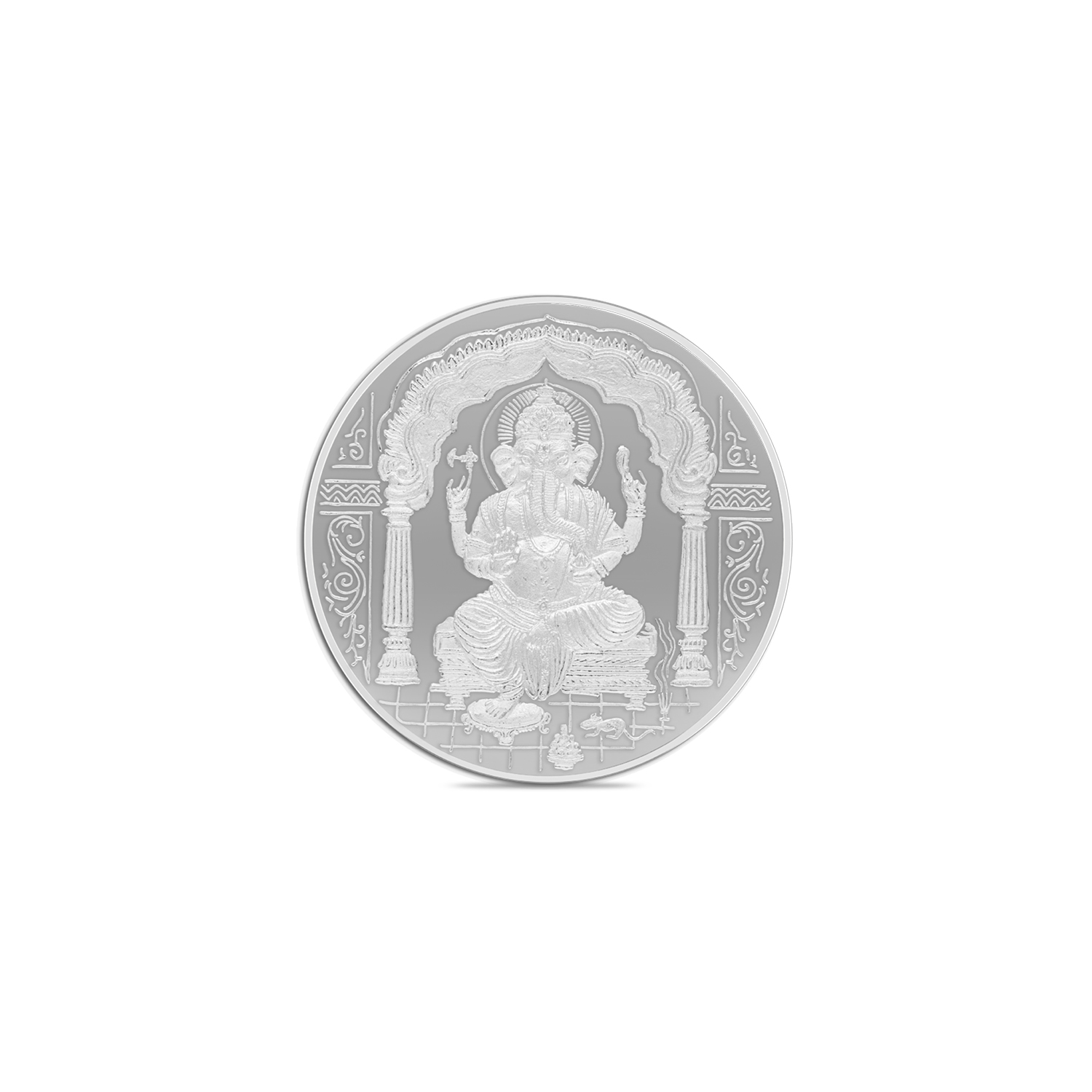 10gm Majestic Lord Ganesha Coin –  Pure Silver Emblem of Wisdom & Prosperity