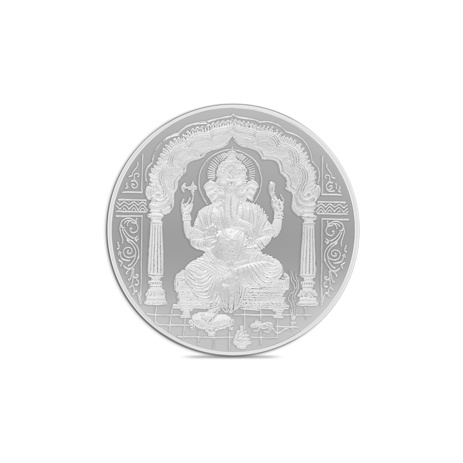 25gm Majestic Lord Ganesha Coin –  Pure Silver Emblem of Wisdom & Prosperity