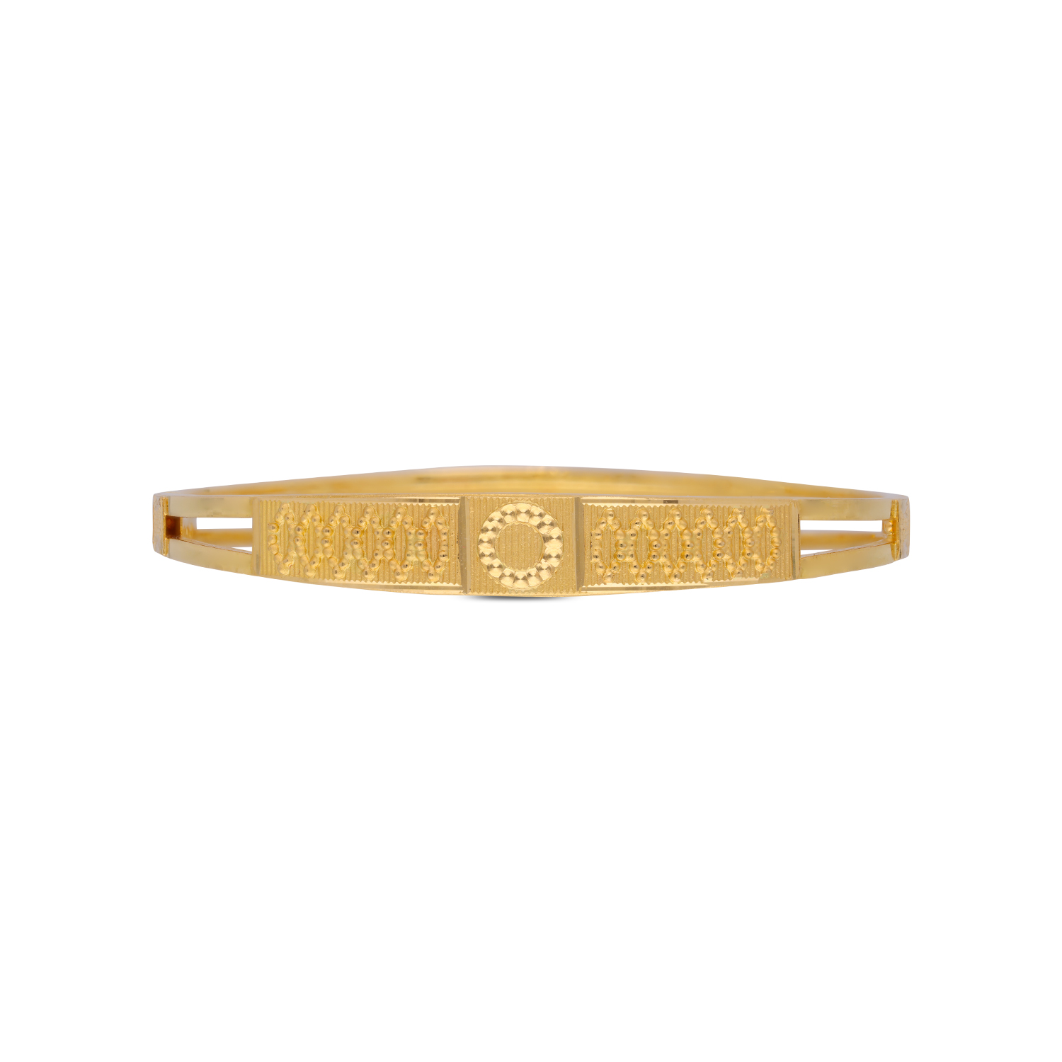 Ethereal Gold Bangle with Ornate Engraved Detailing