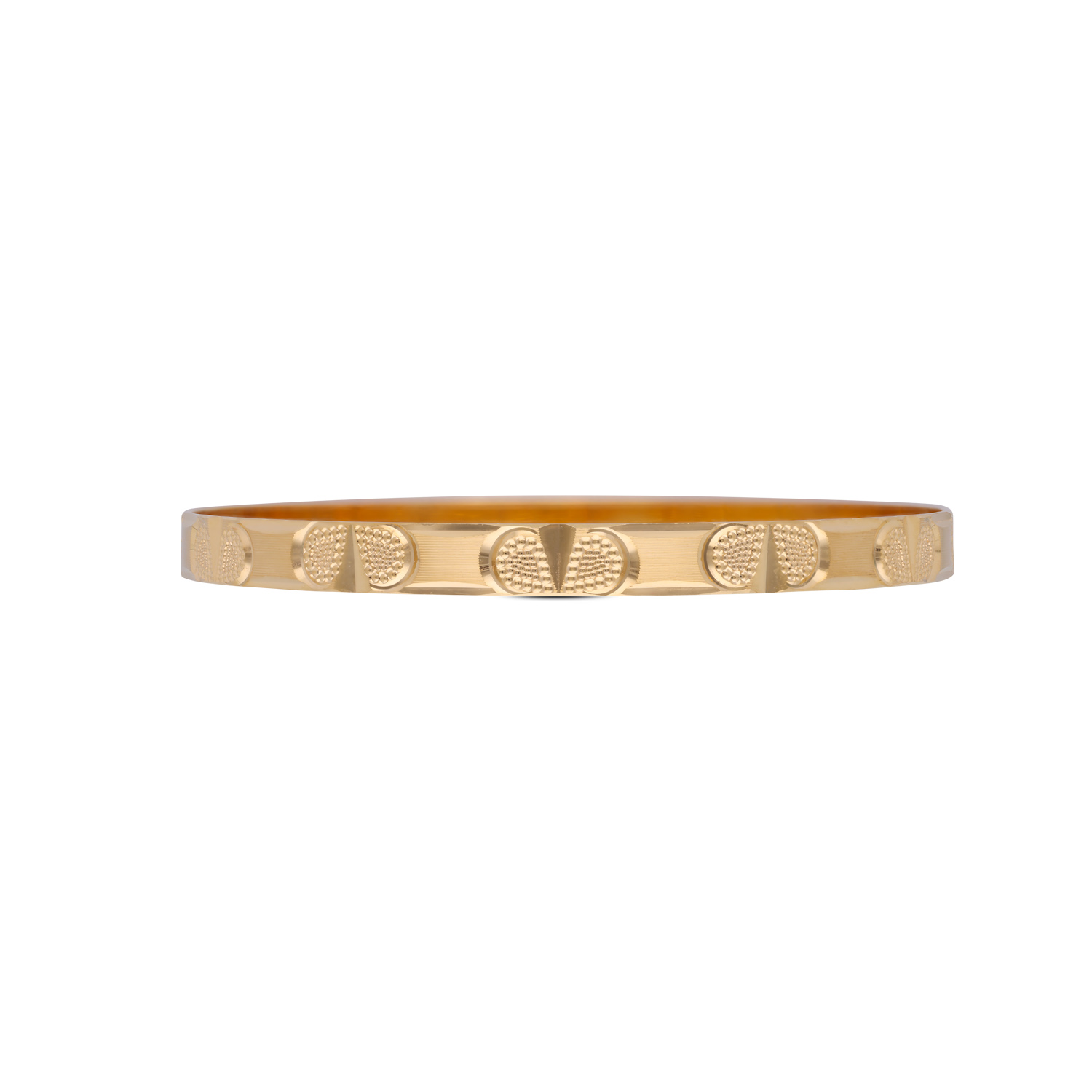 Elegant Embossed Gold Bangle ? A Refined Classic for Every Occasion