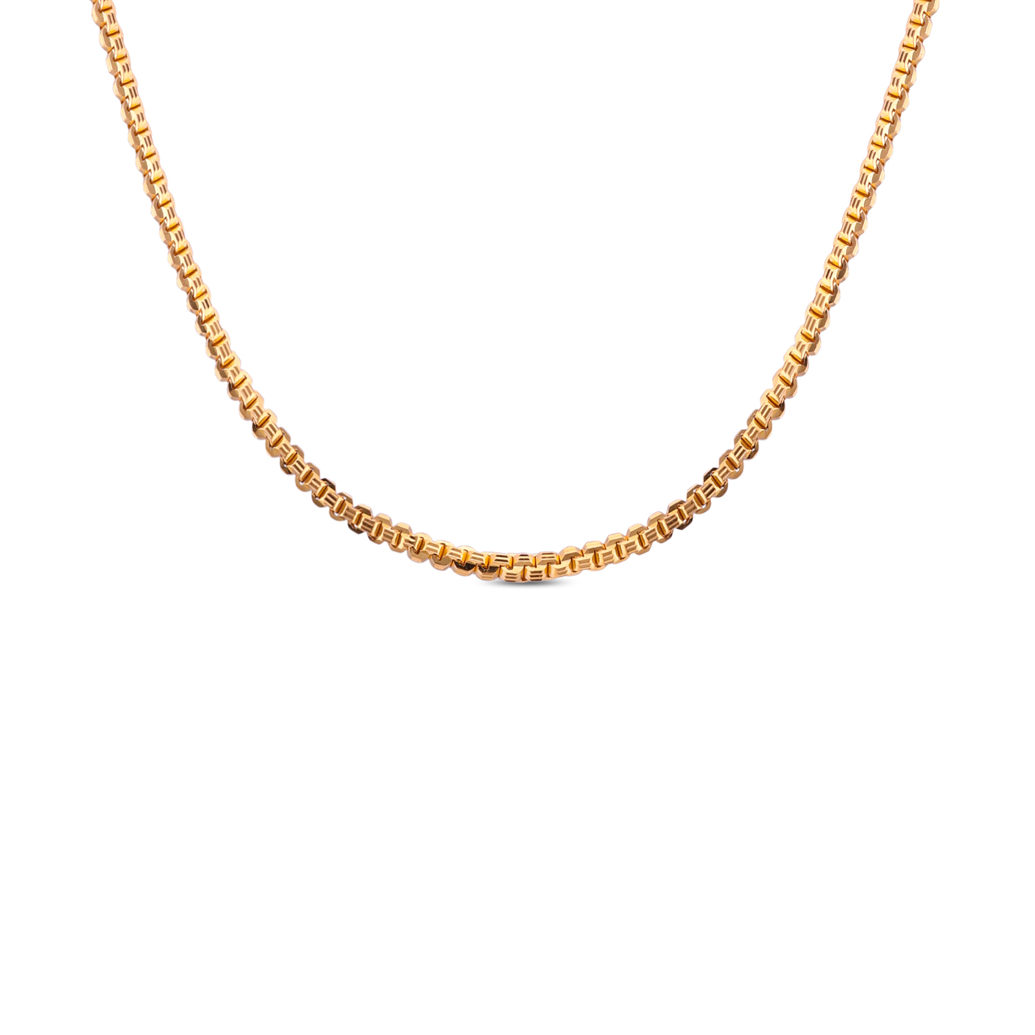 Refined Box Link Gold Chain – A Bold Statement of Sophistication