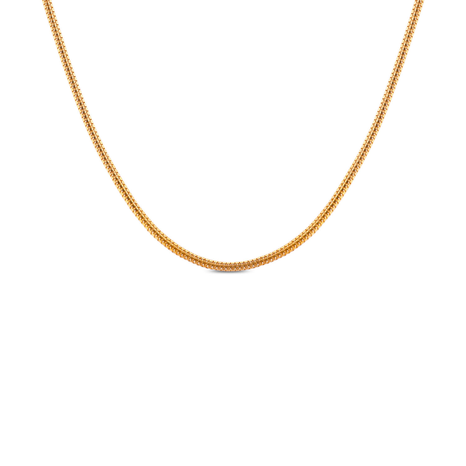 Refined Box Weave Gold Chain – A Timeless Classic