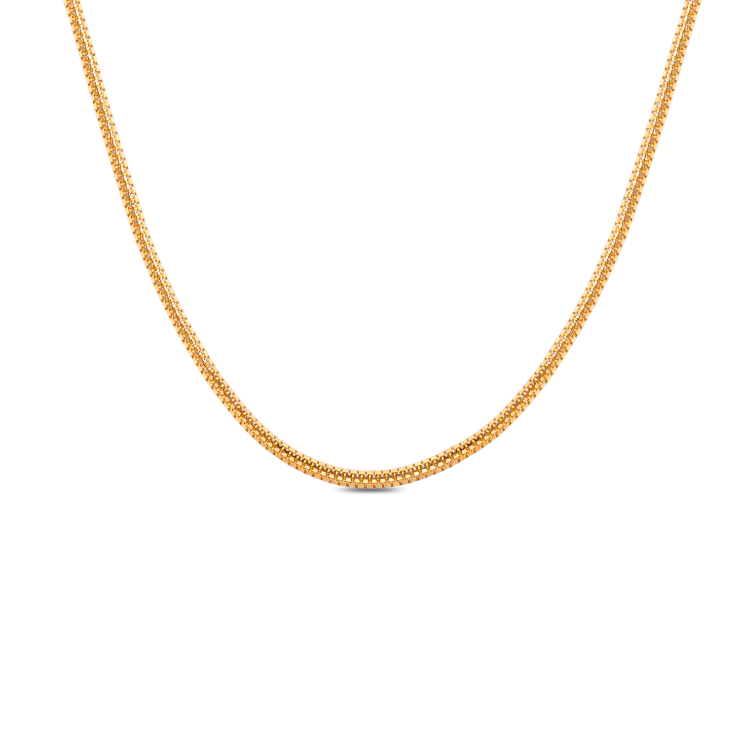 Refined Box Weave Gold Chain – A Timeless Classic