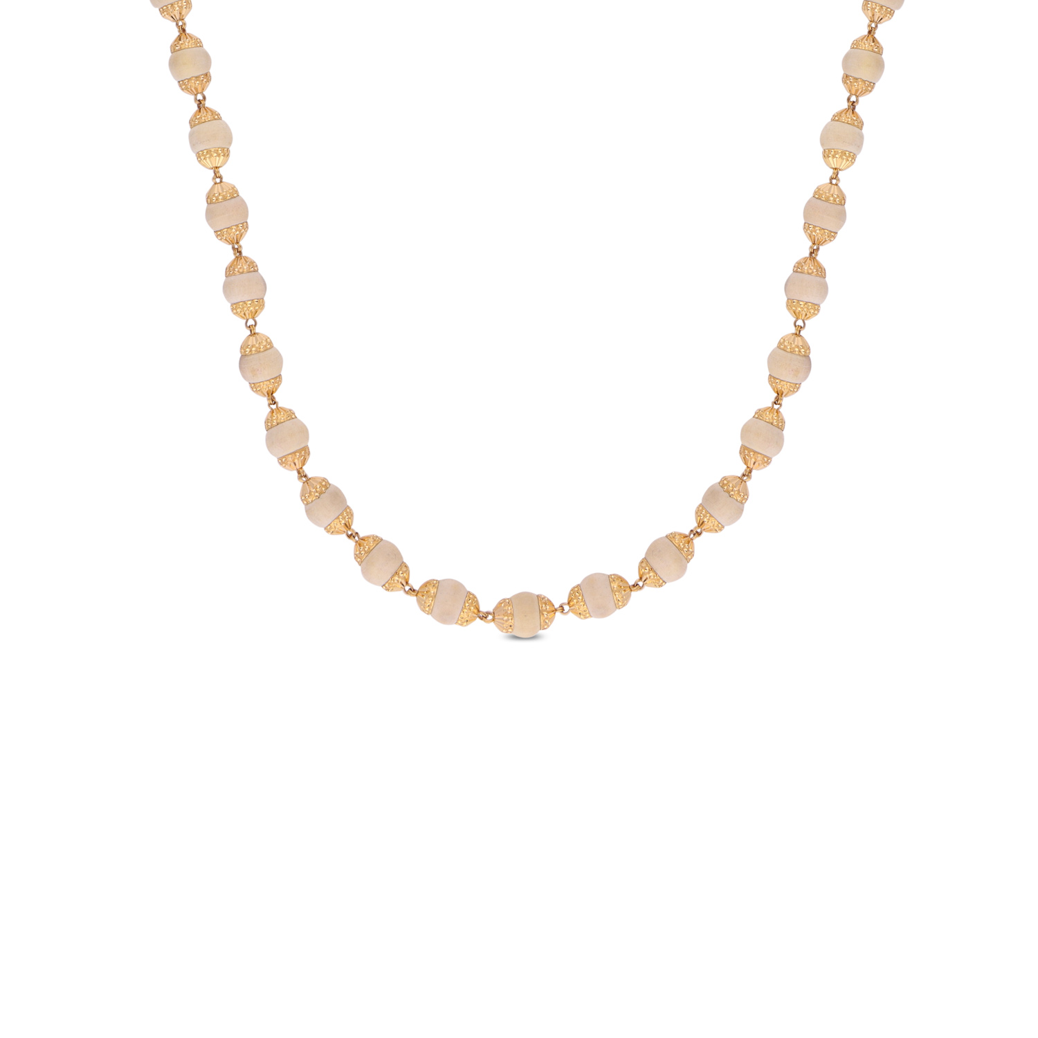 Divine Gold Chain with Sacred Tulasi Beads – A Symbol of Purity & Devotion