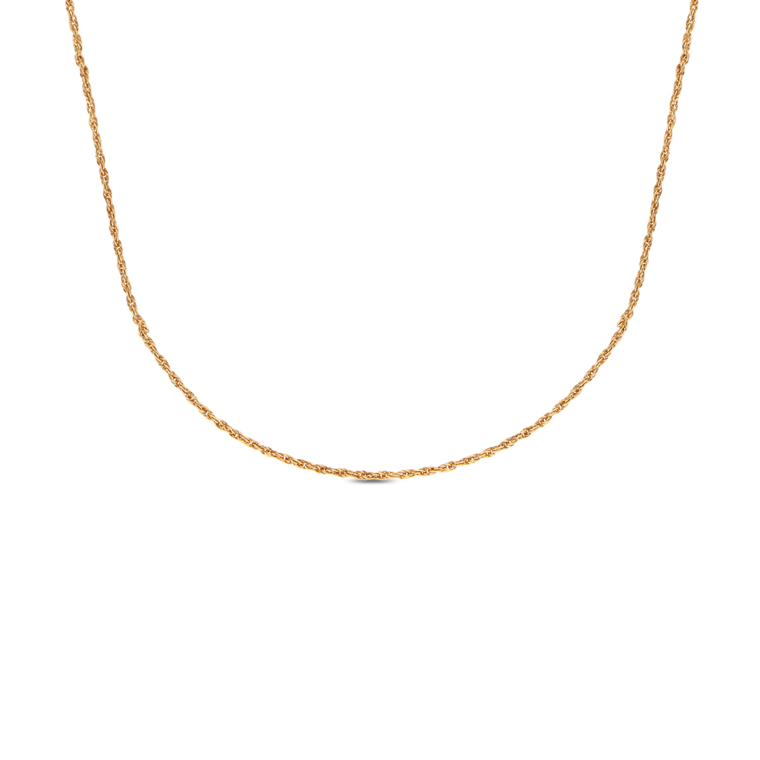 Ethereal Gold Rope Chain Necklace – A Symbol of Grace and Sophistication