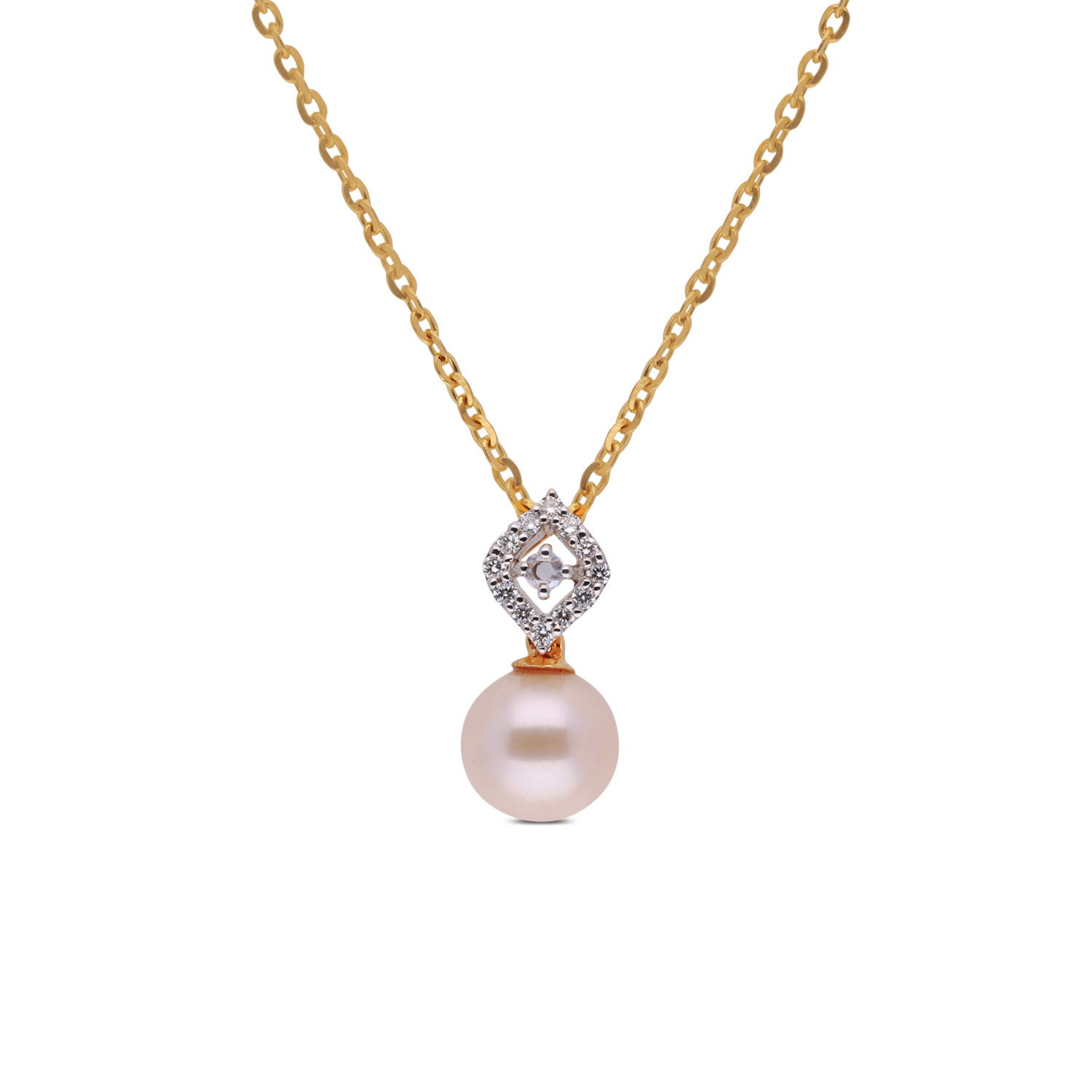 Regal Charm Diamond & South Sea Pearl Pendant