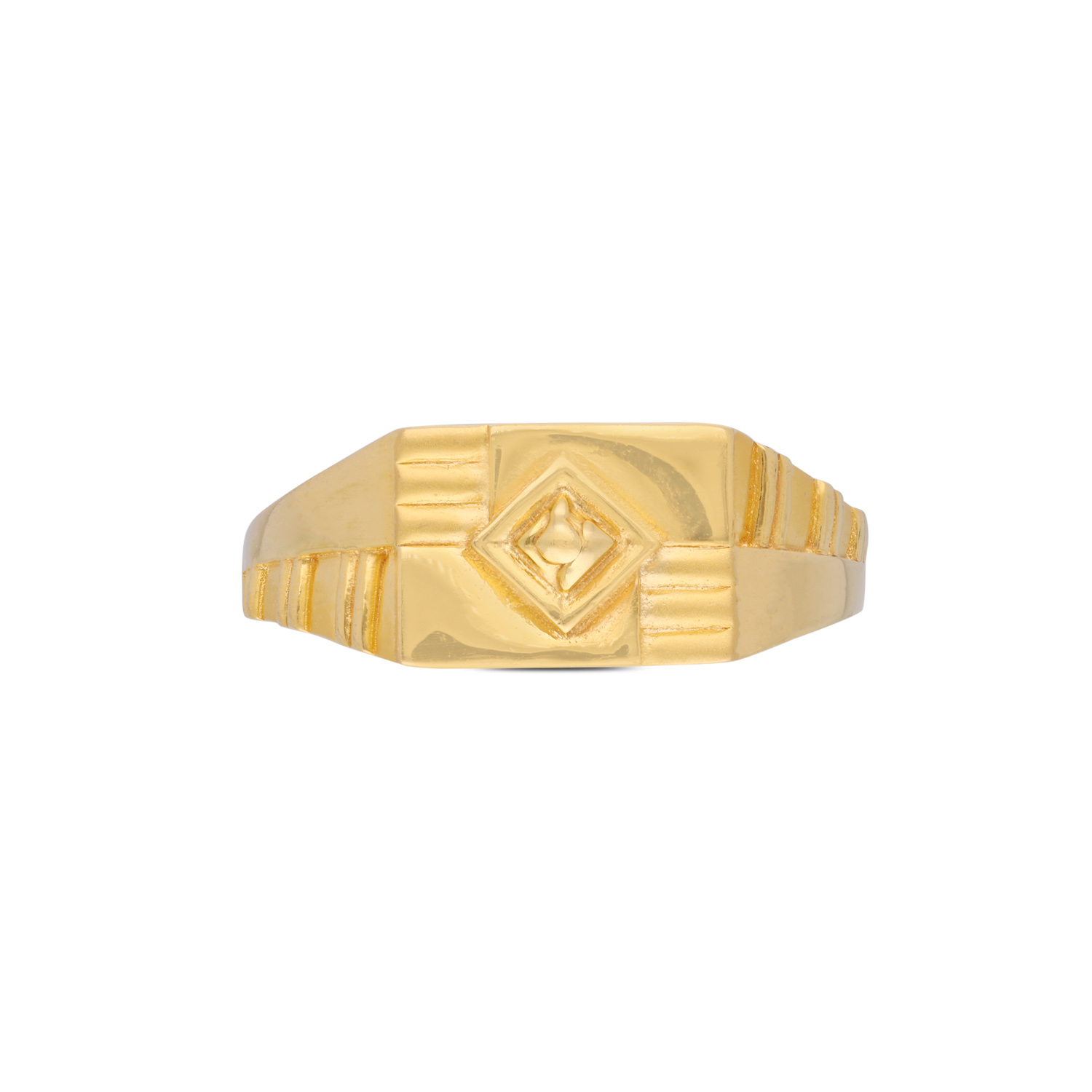 Regal Heritage Engraved Gold Ring