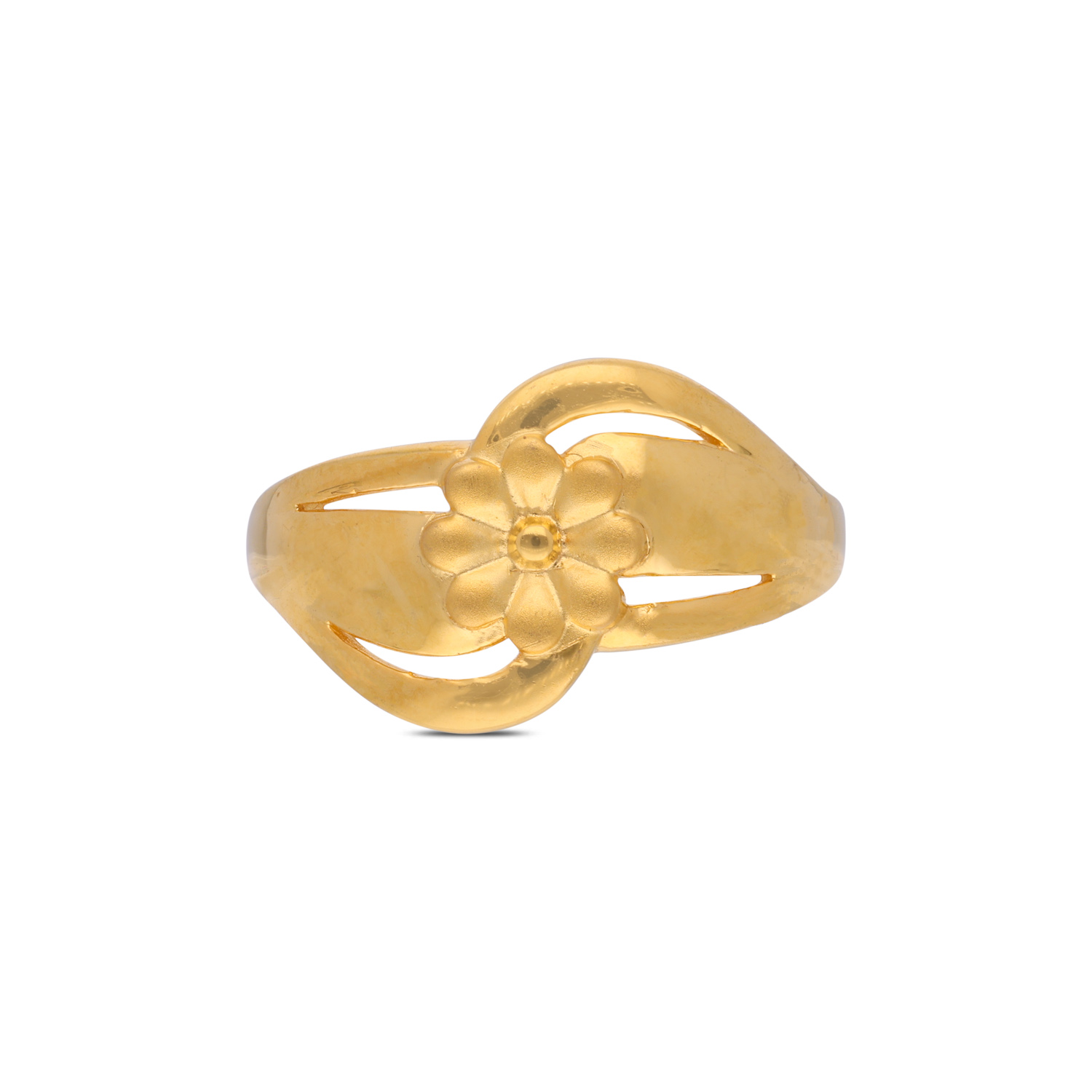 Blossoming Grace Floral Gold Ring