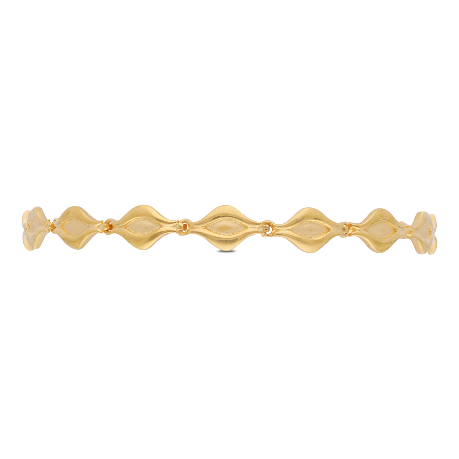 Sculpted Elegance Gold Bracelet