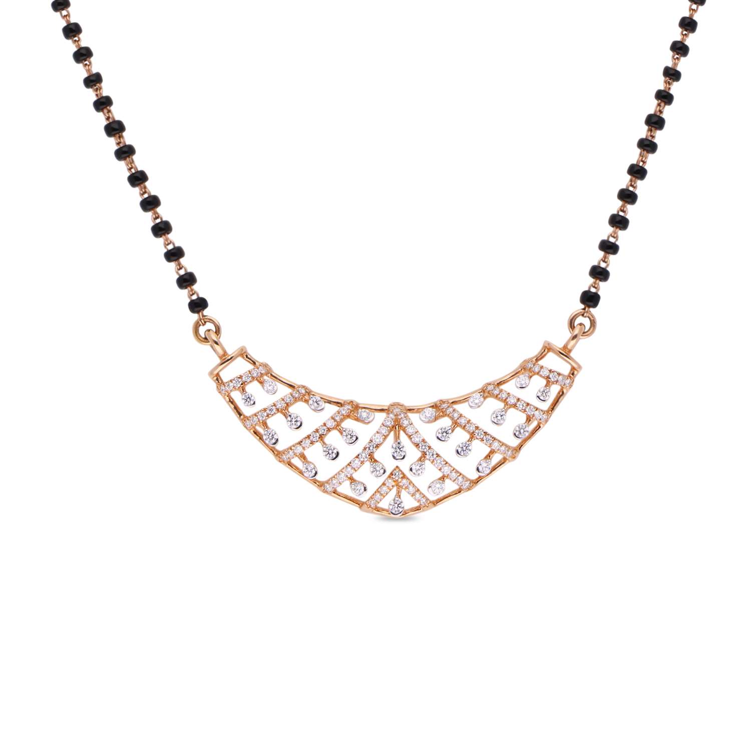Radiant Cascade Diamond Mangalsutra