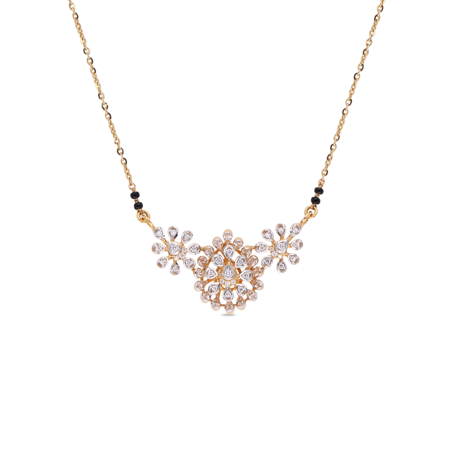 Floral Radiance Diamond Mangalsutra