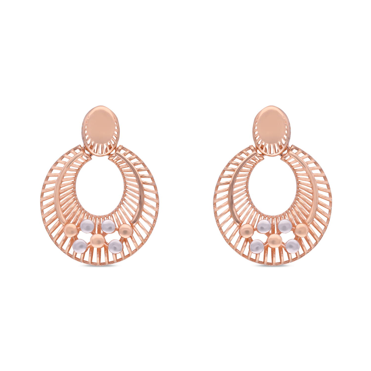 Solstice Gleam Rose Gold Ear Drops