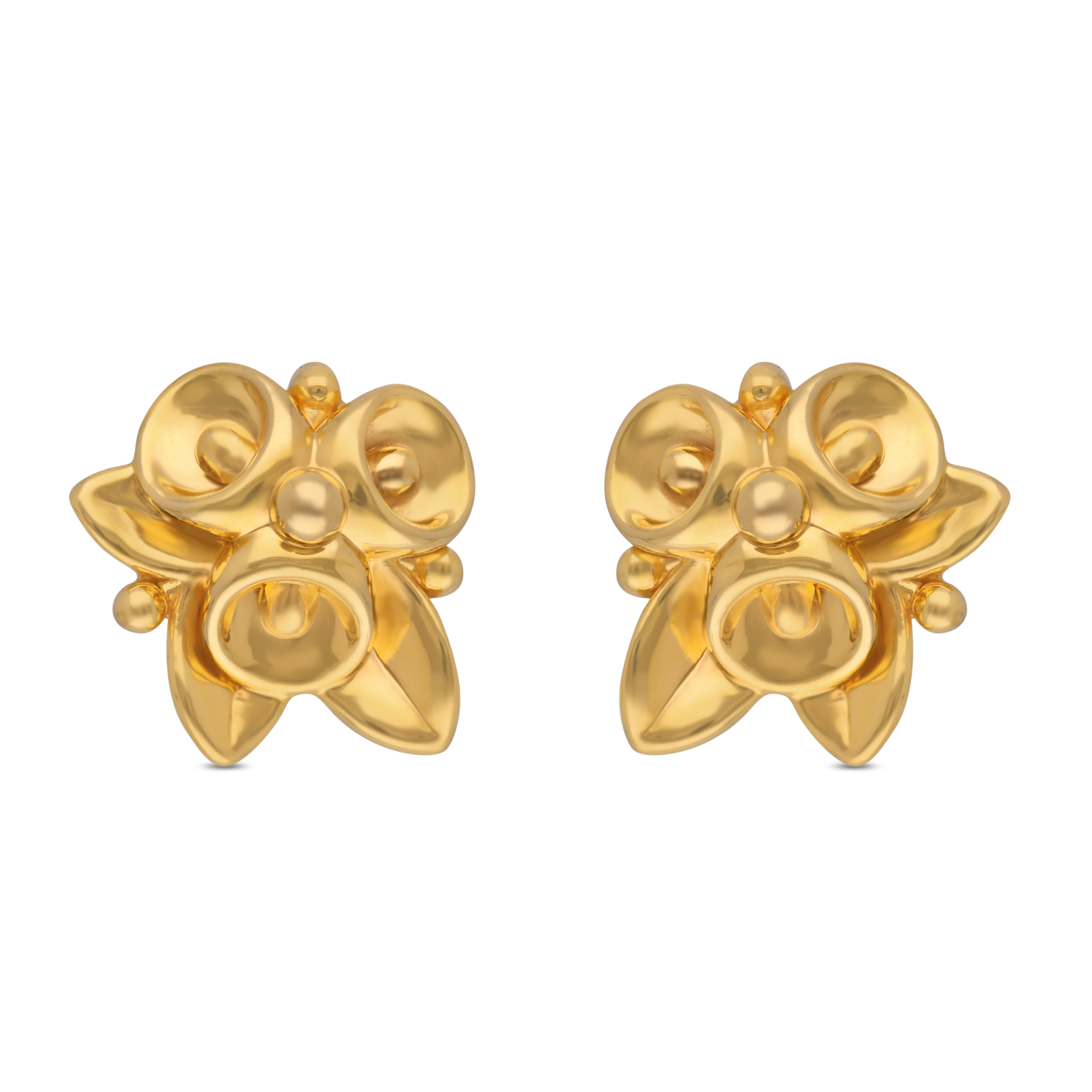 Avantika Bloom Gold Studs