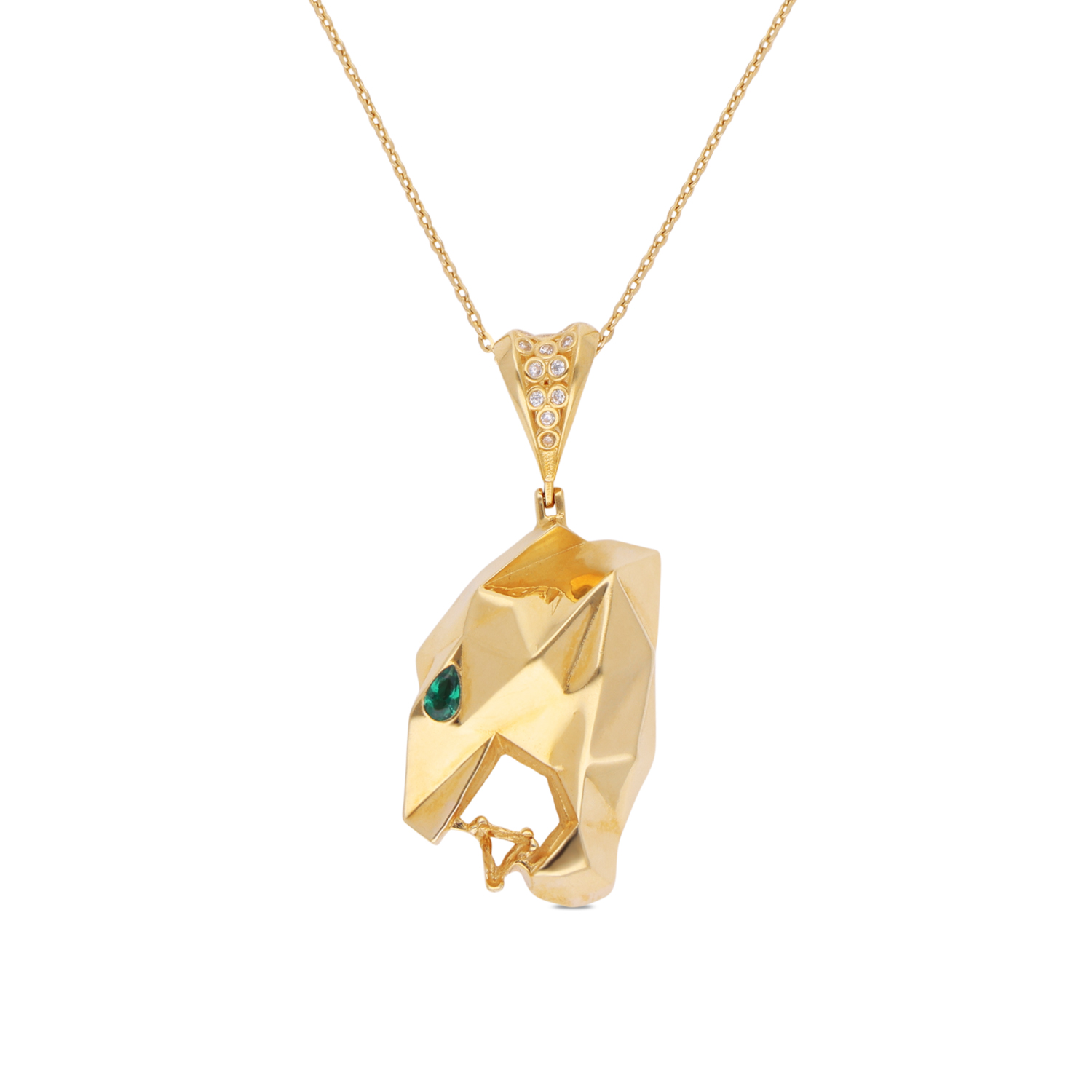 GeoFang Panther Pendant Necklace