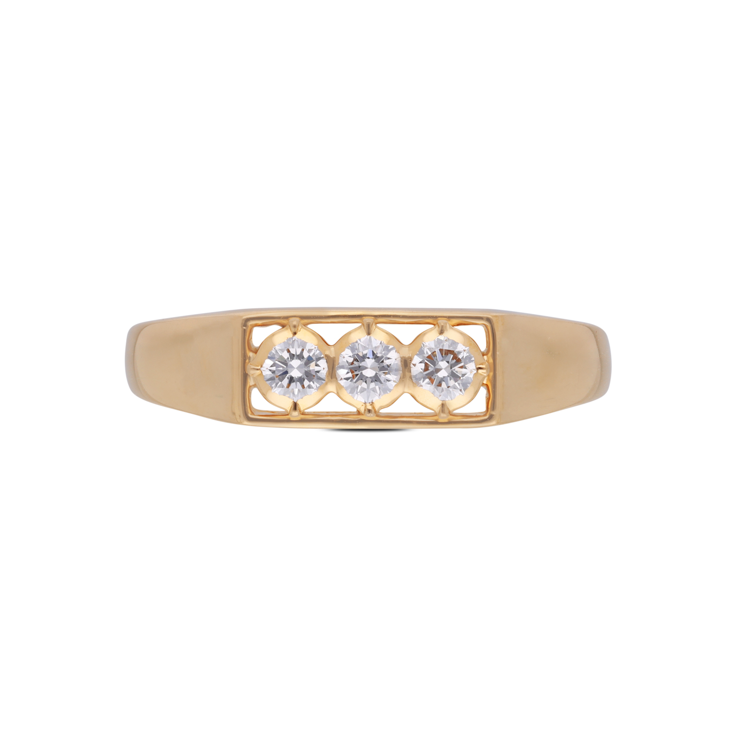 Trinity Edge Diamond Ring
