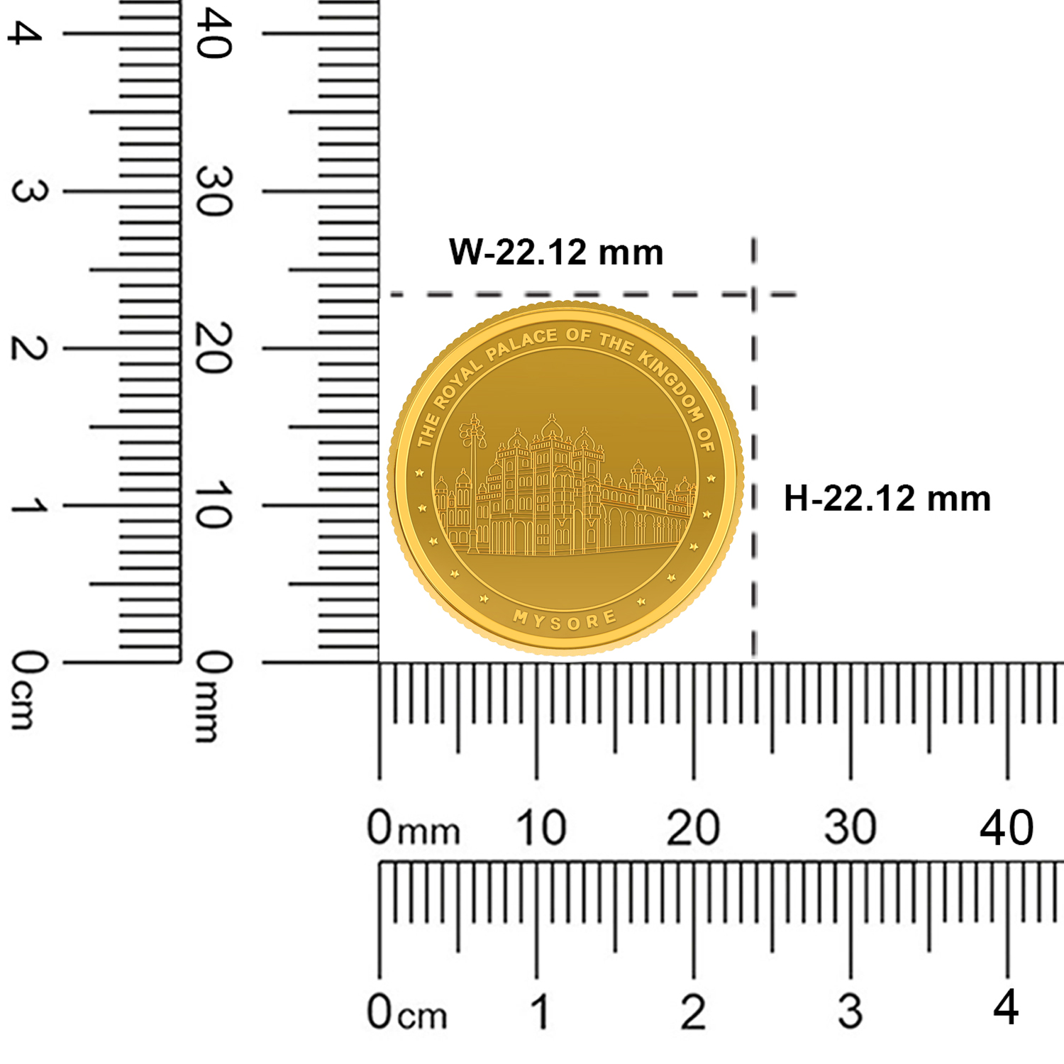 The Mysore Palace Sovereign – 24kt Gold Coin-8g