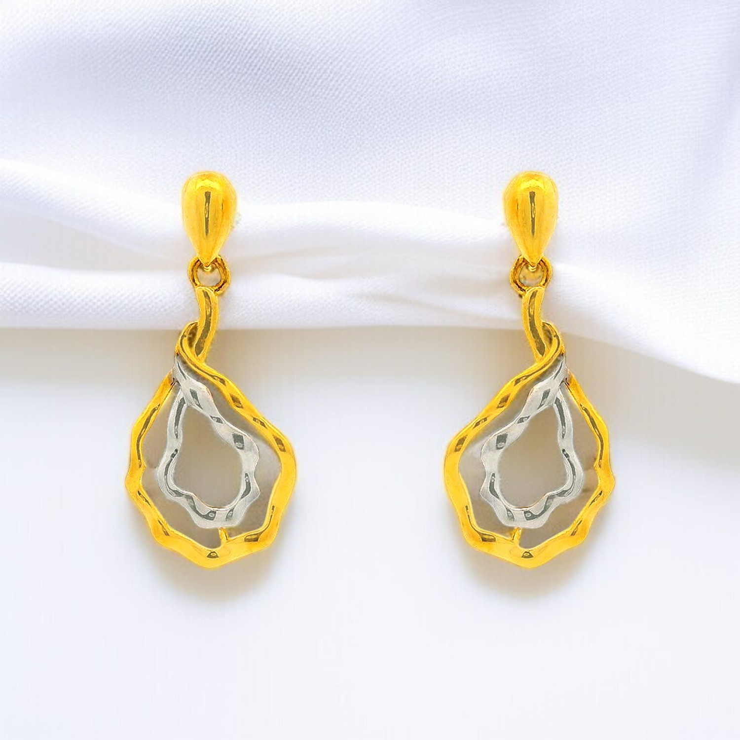 Fluid Grace Dual Tone Gold Ear Drops