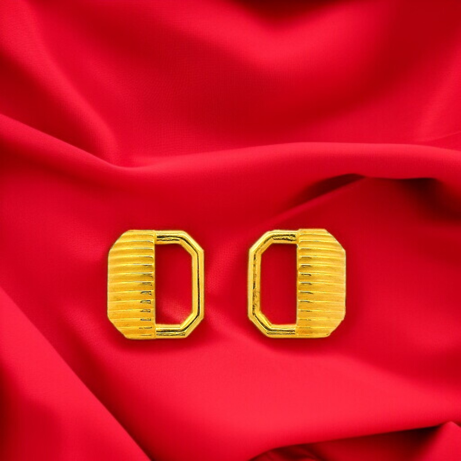 Golden Vault Ear Studs