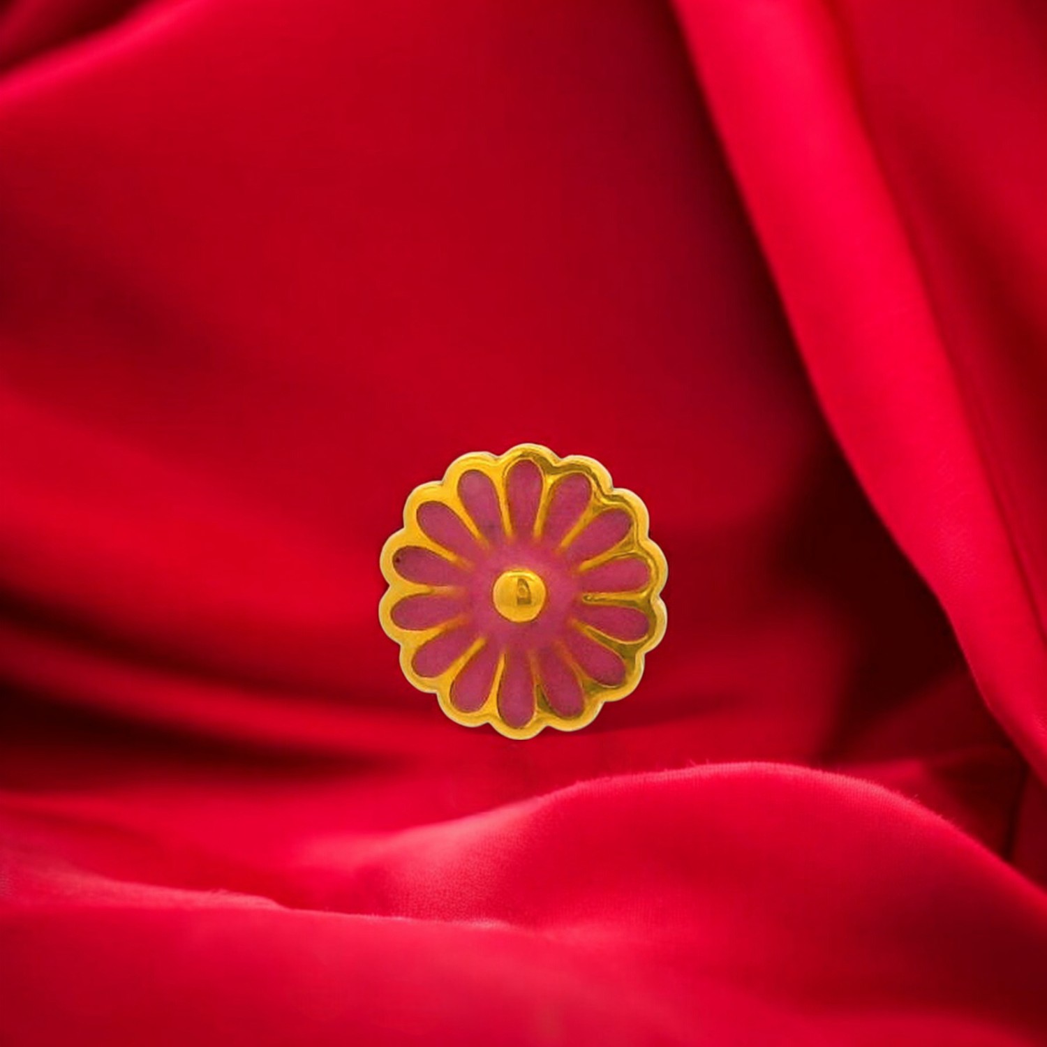 Blossom Charm Enamel Gold Nose Screw