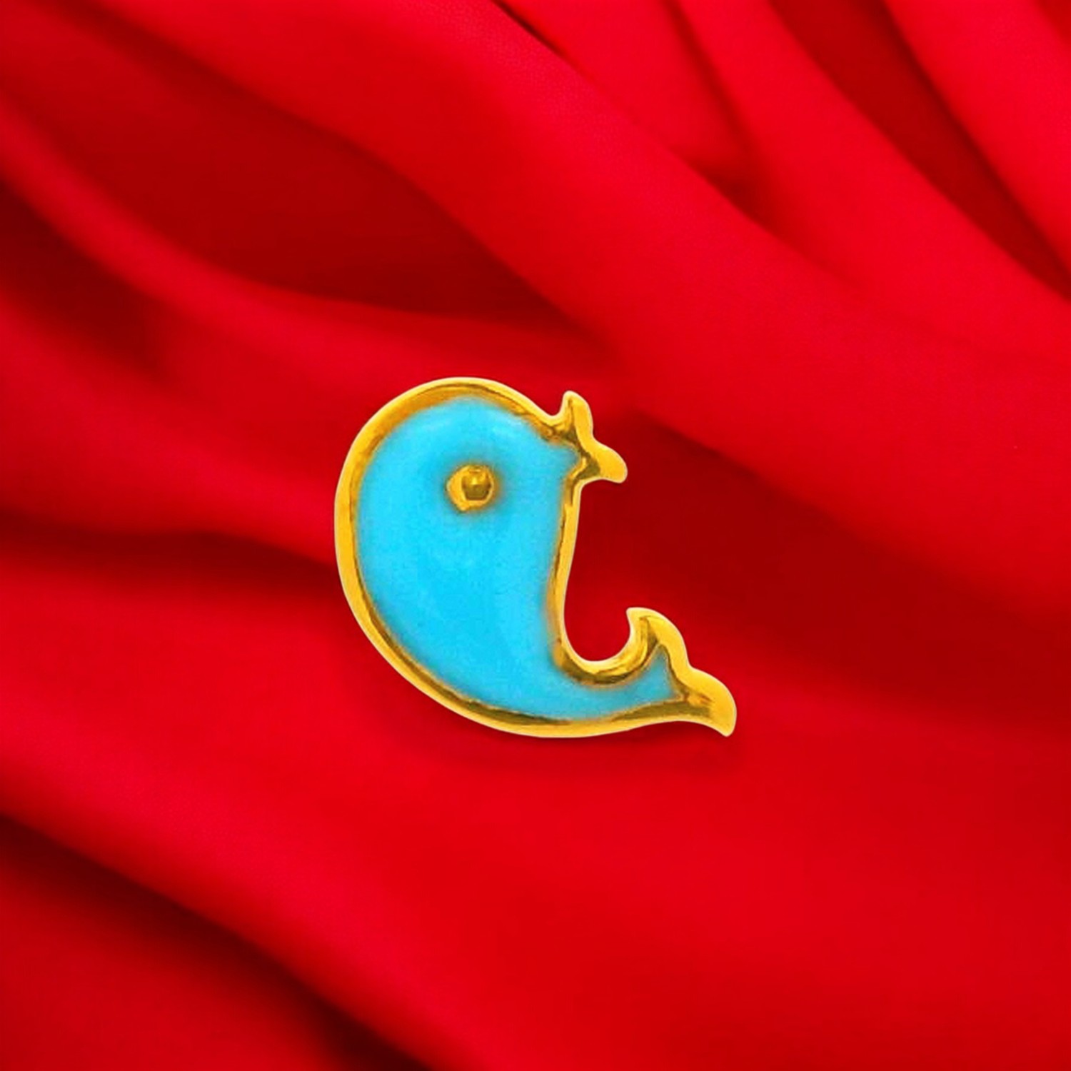 Aqua Fish Enamel Gold Nose Screw