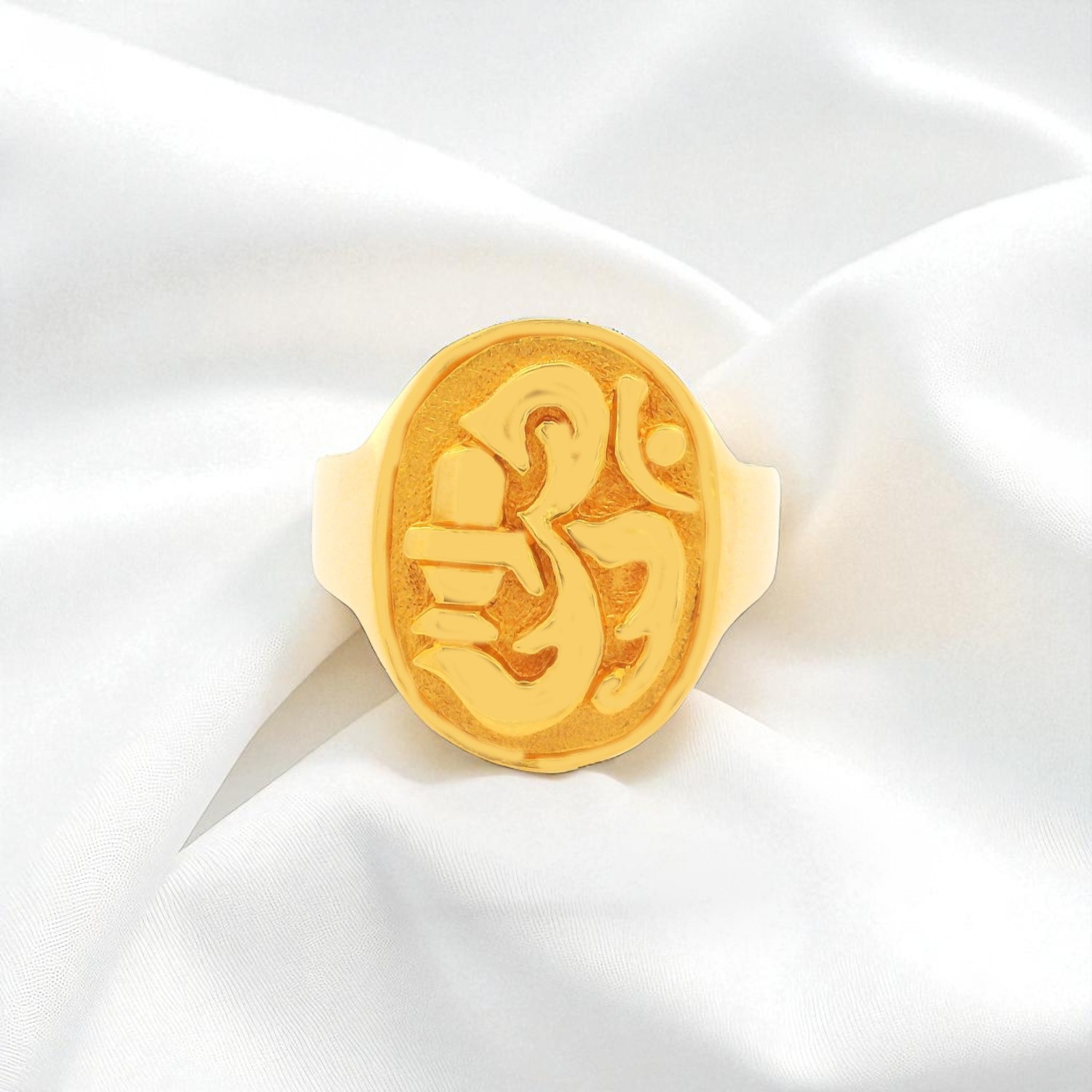 Spiritual Om Gold Ring