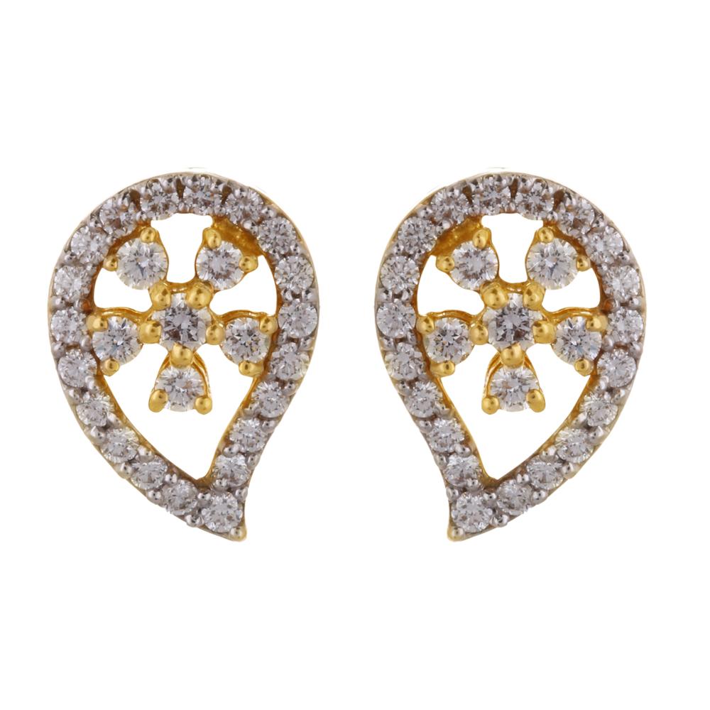 Diamond Earstud in Fancy Design