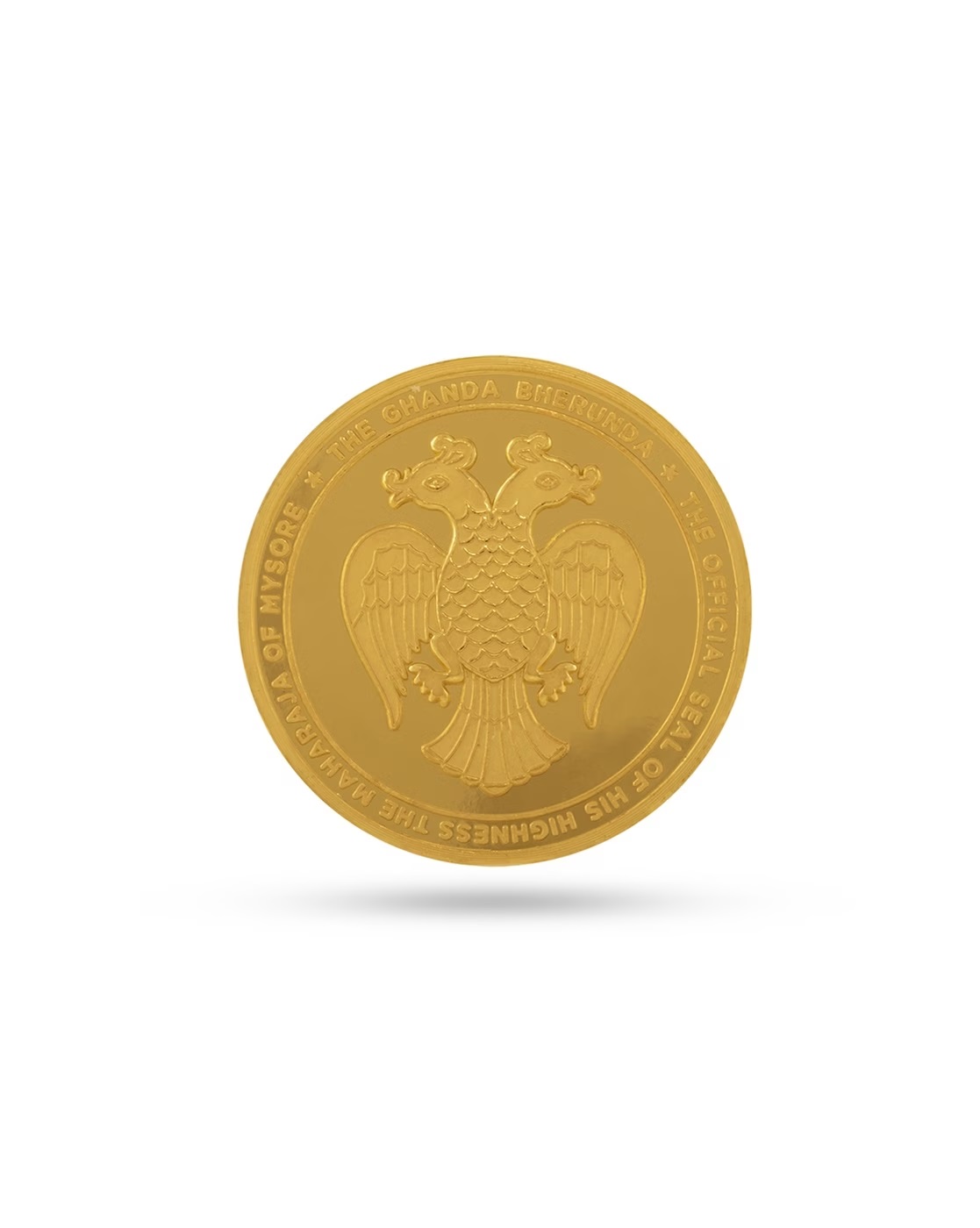 24kt Gold Gandaberunda Coin Heritage Symbol Design - 5gm