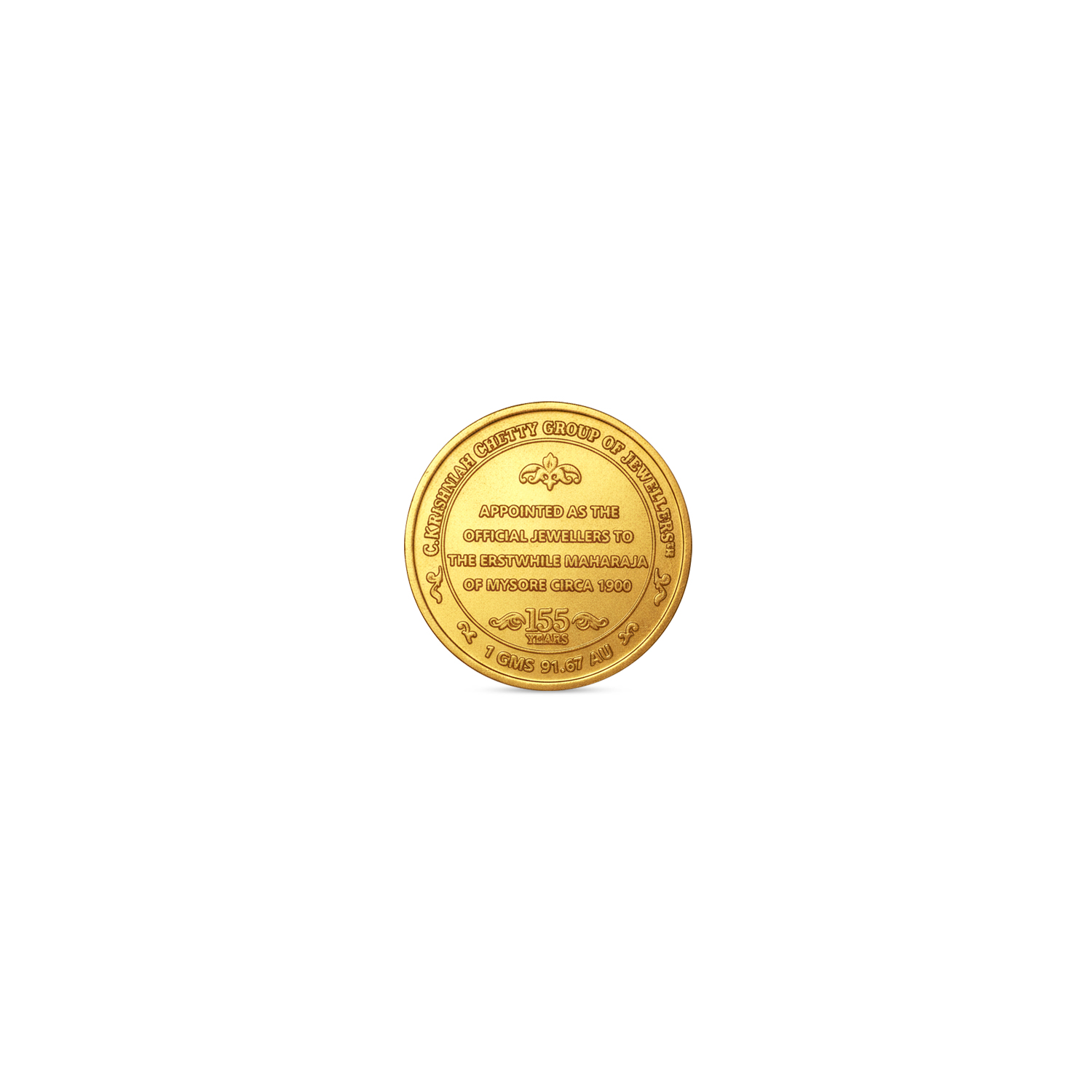 22KT Gold Goddess Lakshmi Coin | Pure Gold Auspicious Coin for Gifting & Investment - 1gm
