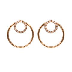 Classic Diamond Drops with Round Motif