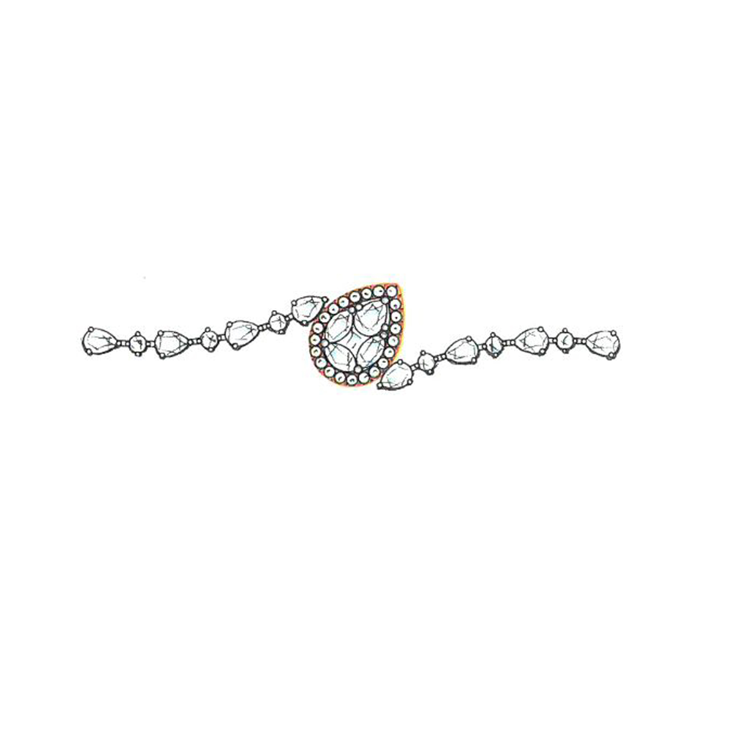 Diamond Studded Bracelet