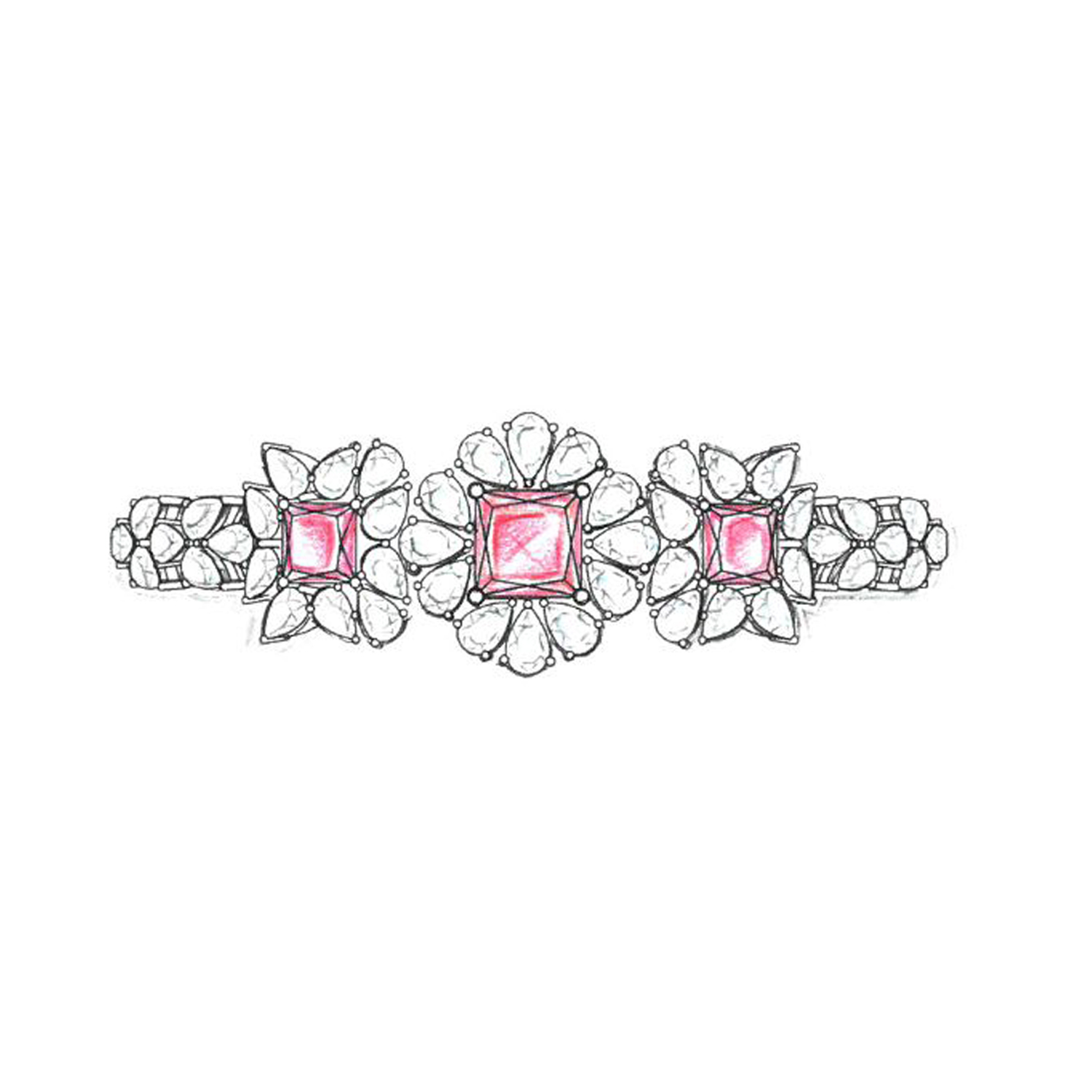 Diamond Studded Bracelet