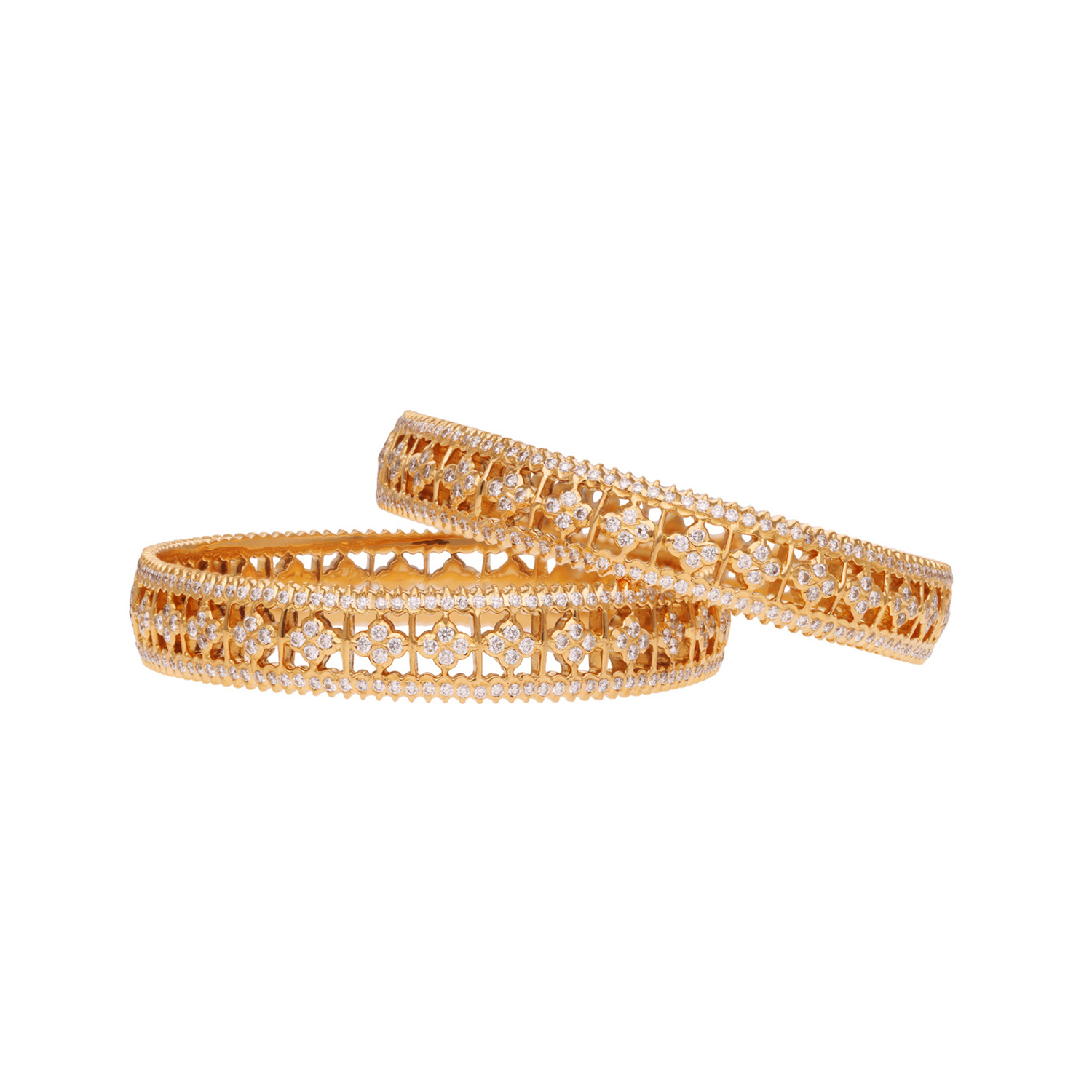 Diamond Bangle Pair